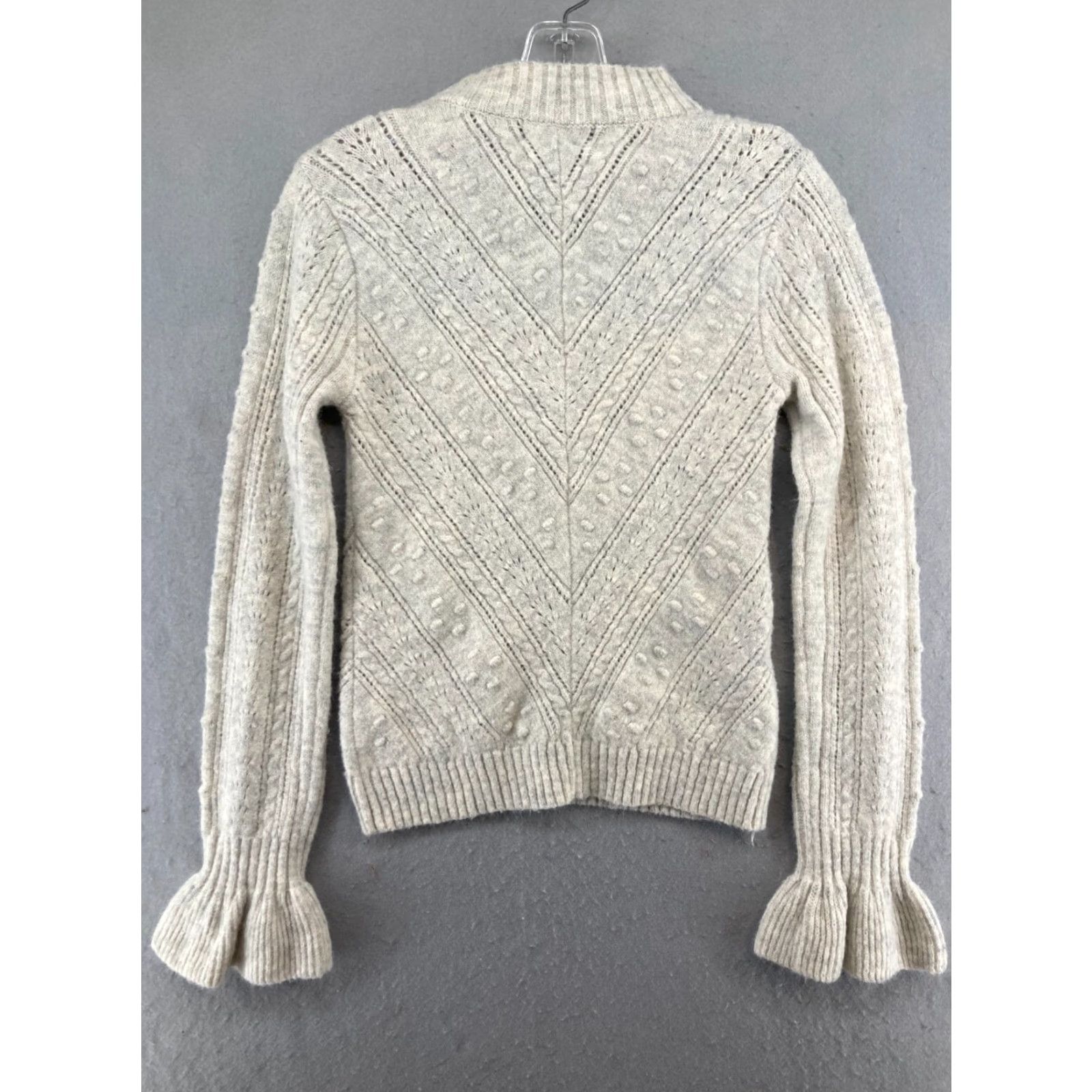 MINKPINK Mink Pink Womens Sweater Small Cream Loose Knit Size S / US 4 / IT 40 - 7 Thumbnail