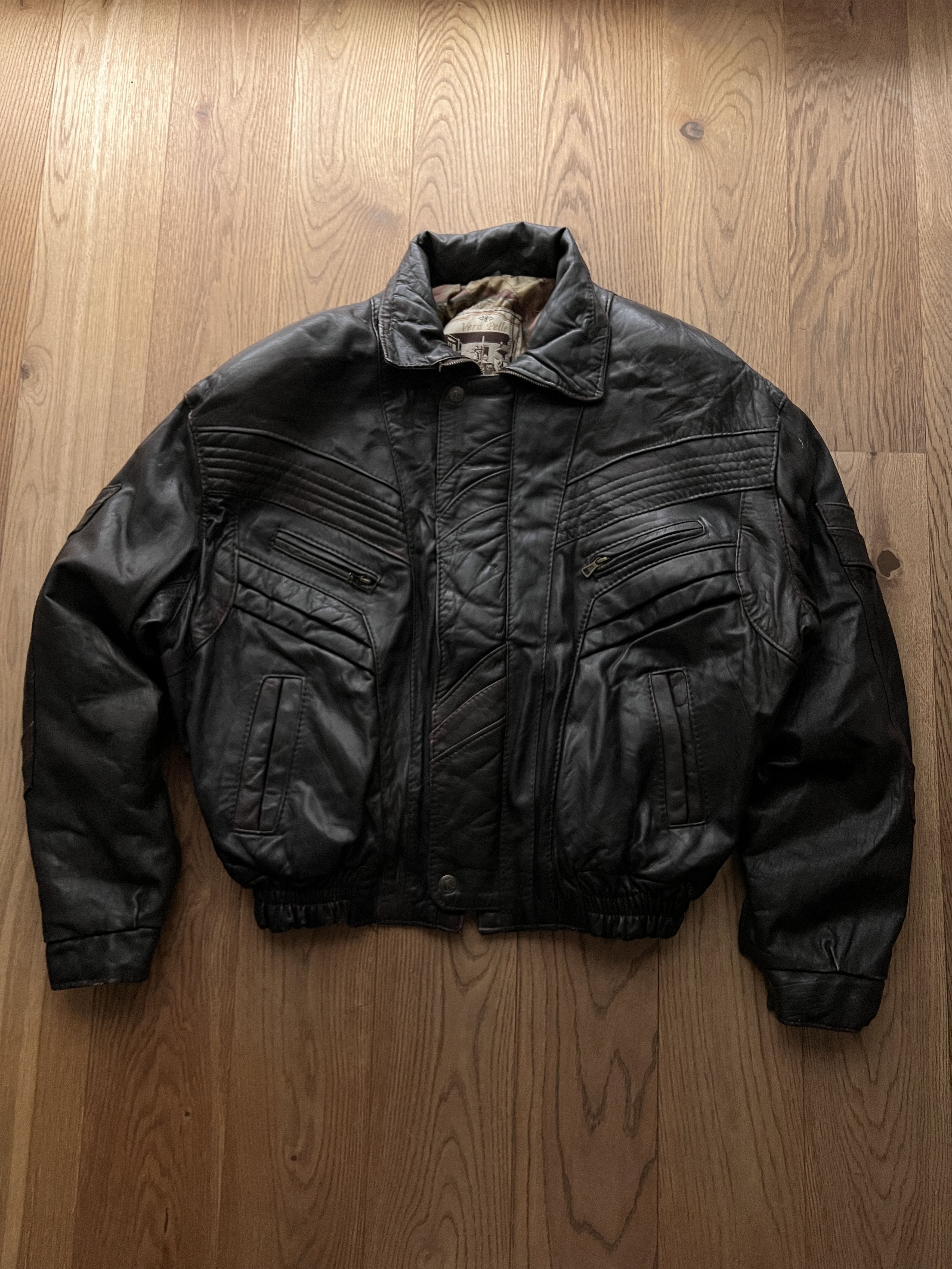 If Six Was Nine Rick Owens Type VTG 00s Yohji Yamamoto Style Leather Jacket Size US XL / EU 56 / 4 - 12 Thumbnail