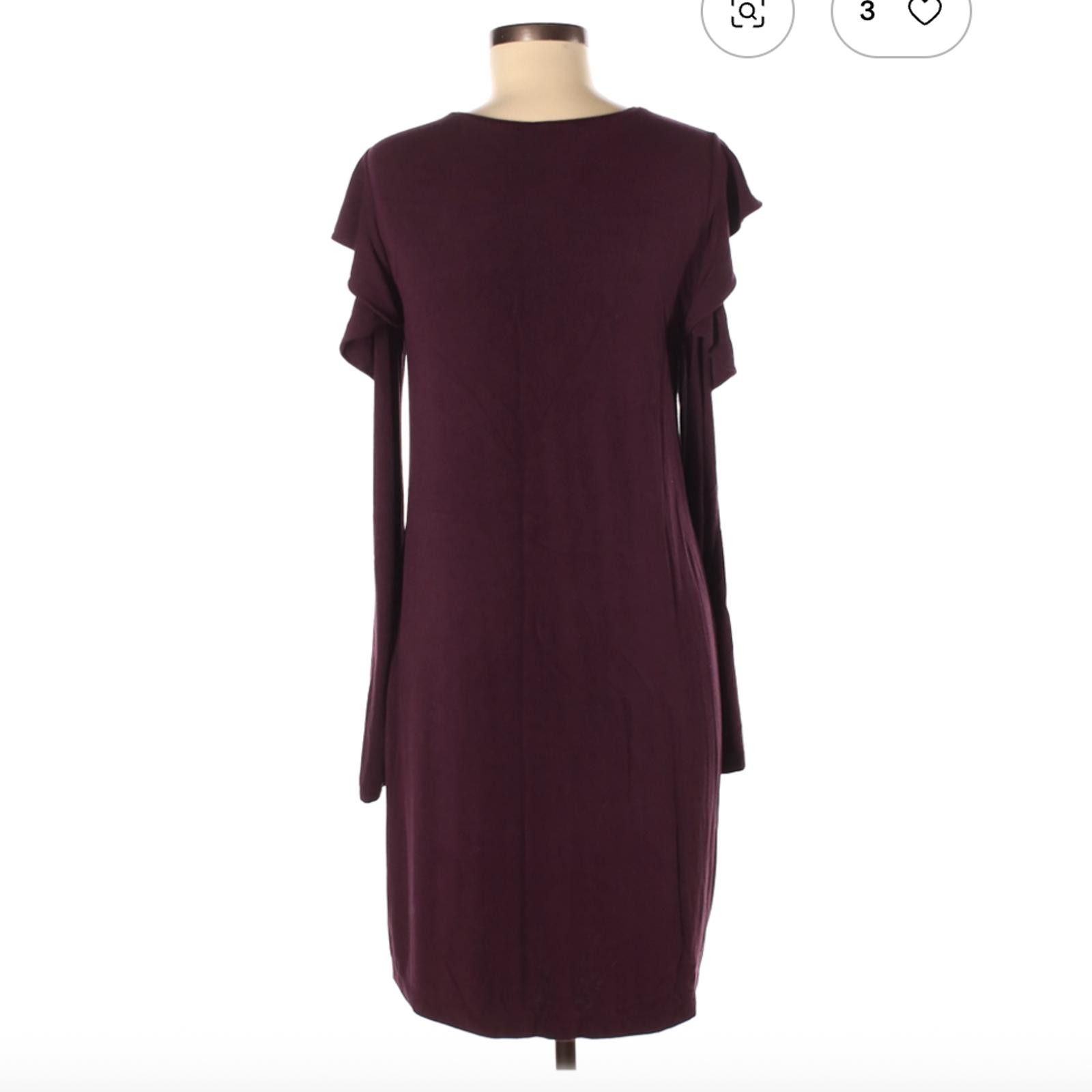 Other White House Black Market Burgundy Casual Dress Size M Size M / US 6-8 / IT 42-44 - 2 Thumbnail