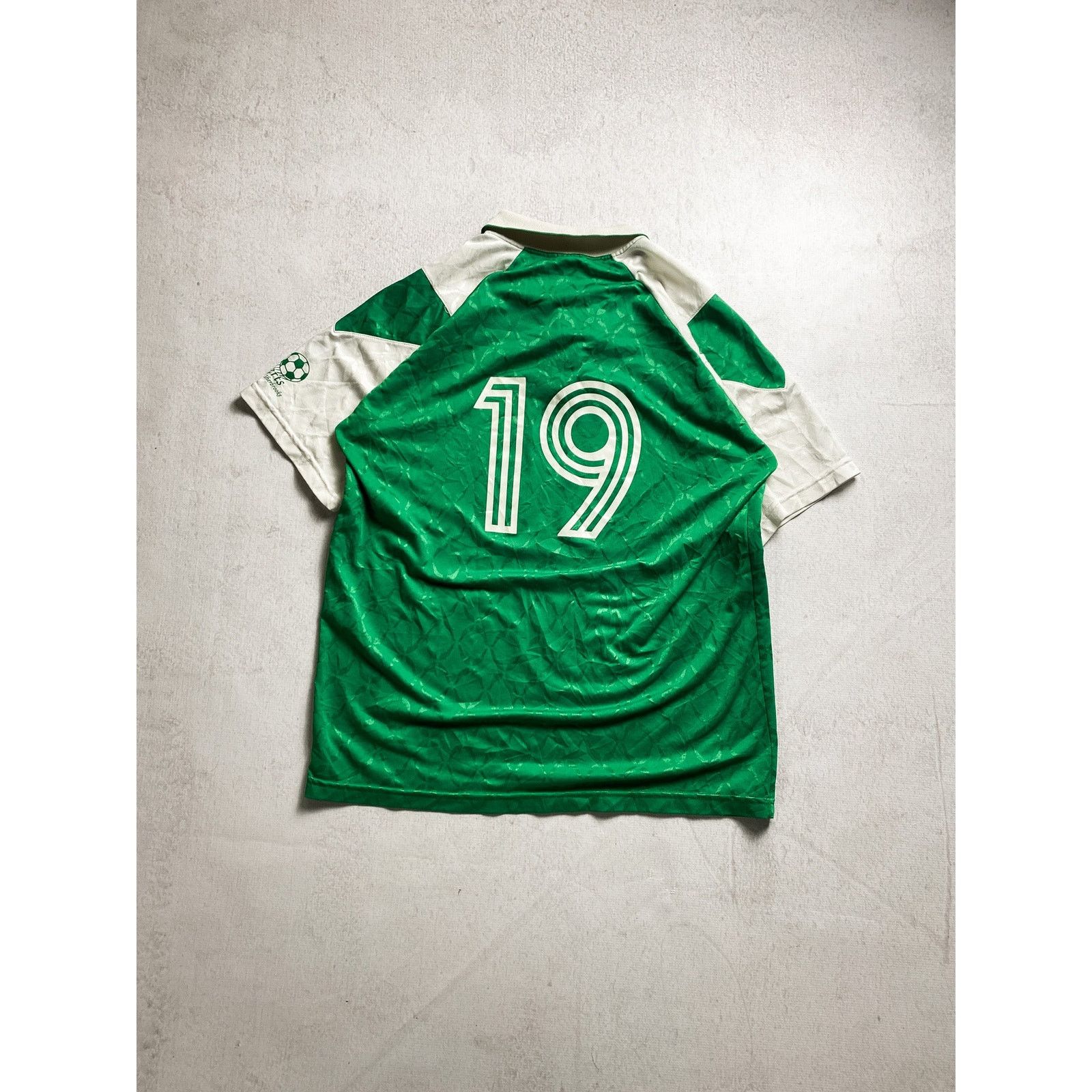 Puma Vintage 90s Puma Green Collared Jersey - Men's Large Size US L / EU 52-54 / 3 - 2 Thumbnail