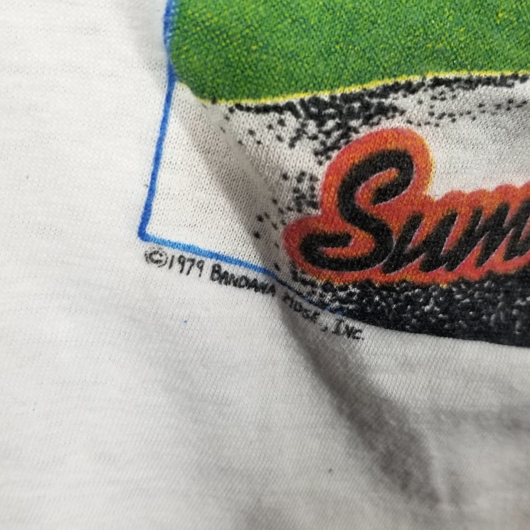 Vintage Peter Frampton Concert Shirt 17X25 Ragland White Short Sleeve Crew Neck Unisex Adults T-Shirt 70s 80s Rock Band USA Graphic Print Vintage Size US XL / EU 56 / 4 - 3 Thumbnail