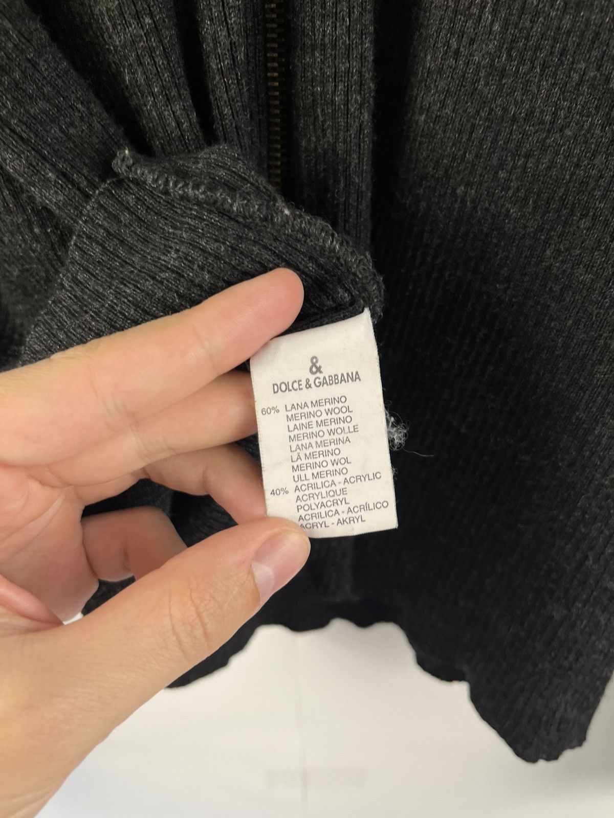 Dolce & Gabbana Dolce & Gabbana D&G Vintage Wool Full Zip Sweater Italy Size US M / EU 48-50 / 2 - 10 Thumbnail