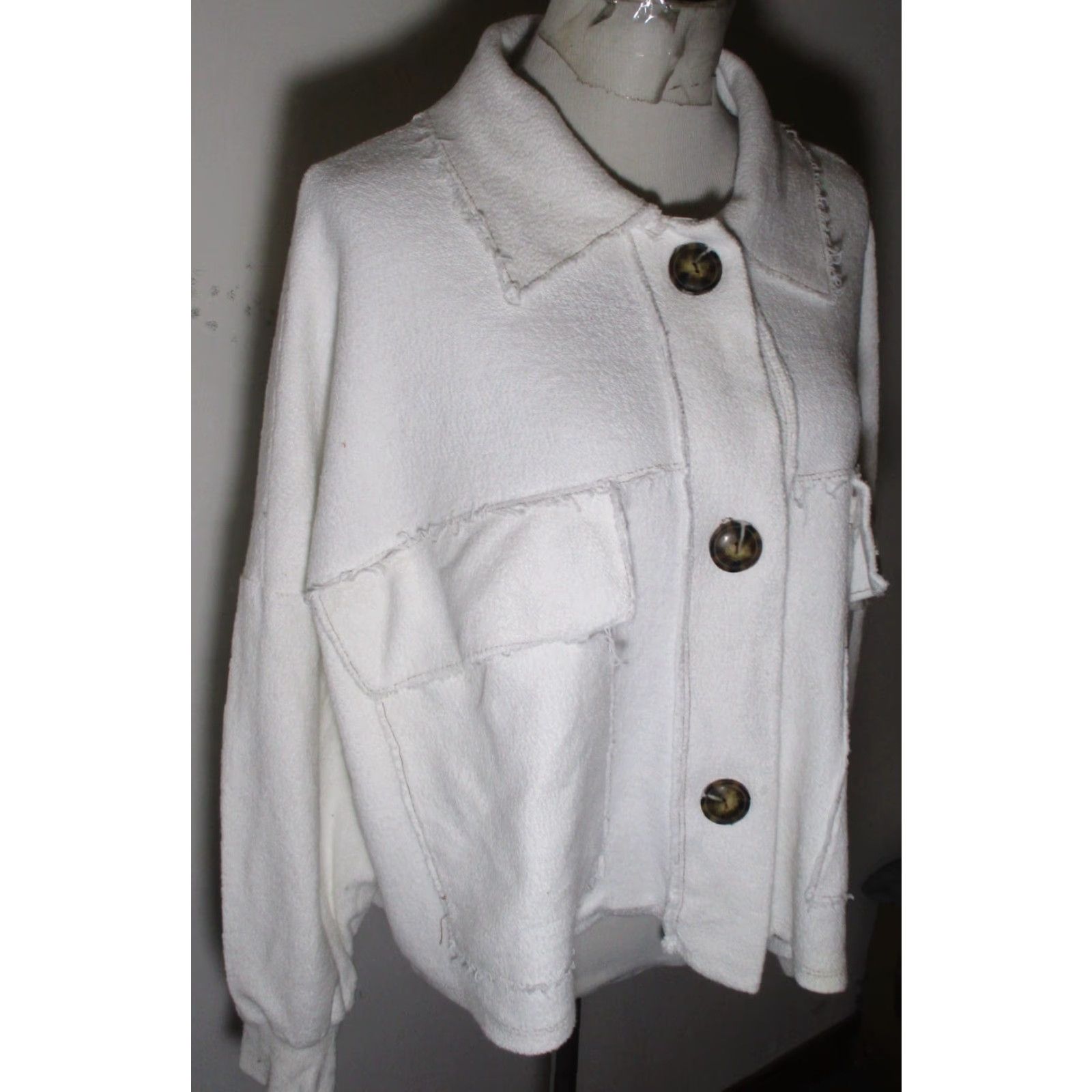 CLOT VINTAGE BUCKET LIST White Terry Cloth Oversized Jacket Women's Size S Size S / US 4 / IT 40 - 3 Thumbnail