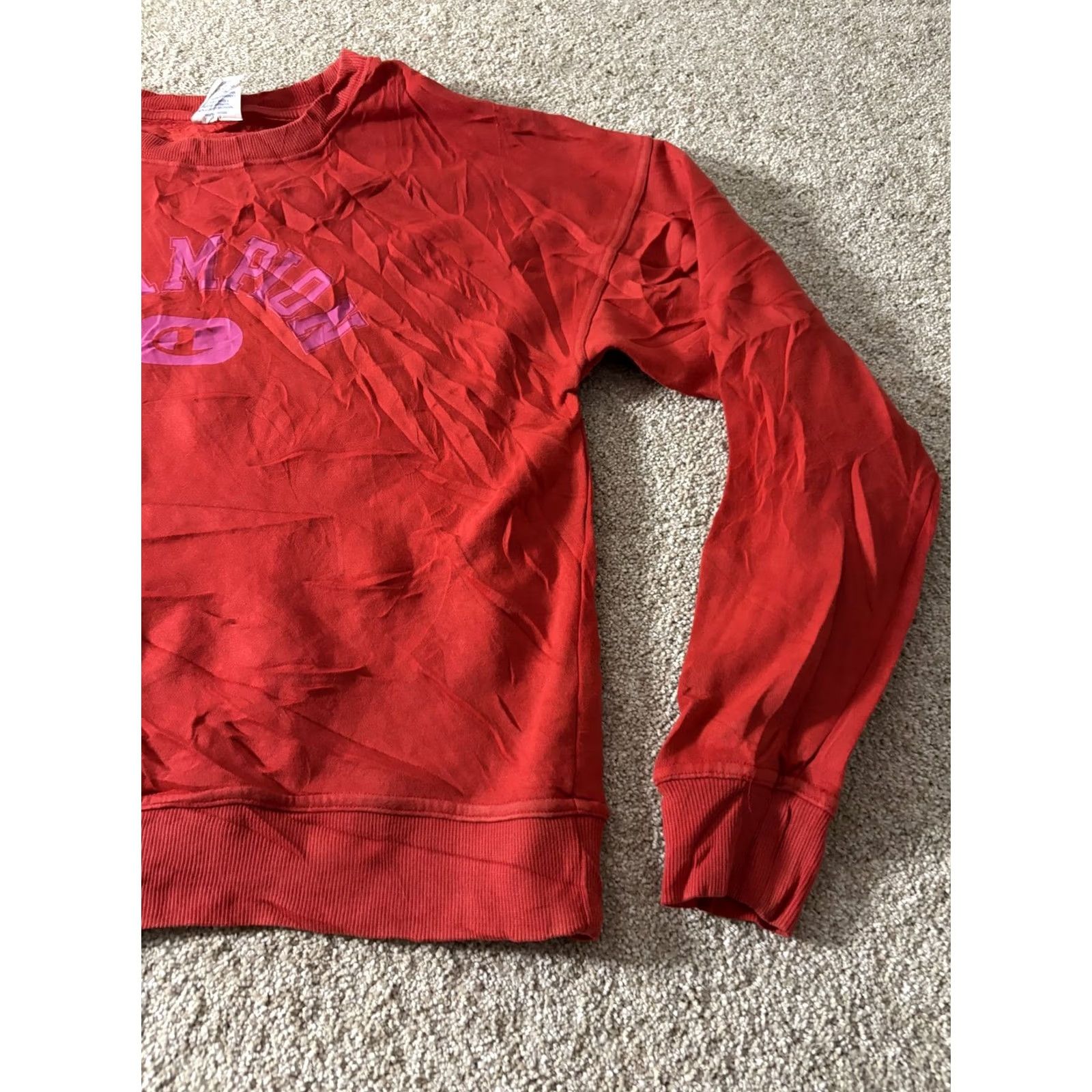 Champion Champion Sweatshirt Mens Small Red Fleece Pullover Crewneck Graphic Logo Size US S / EU 44-46 / 1 - 3 Thumbnail
