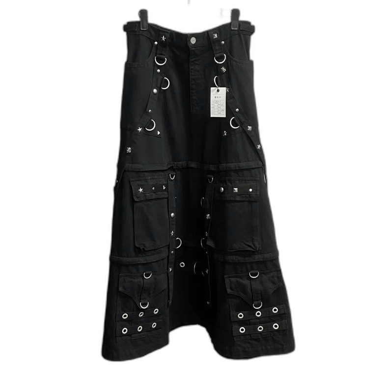 Balenciaga Balenciaga Black Studded Design Skirt Pants Size US 38 / EU 54 - 1 Thumbnail