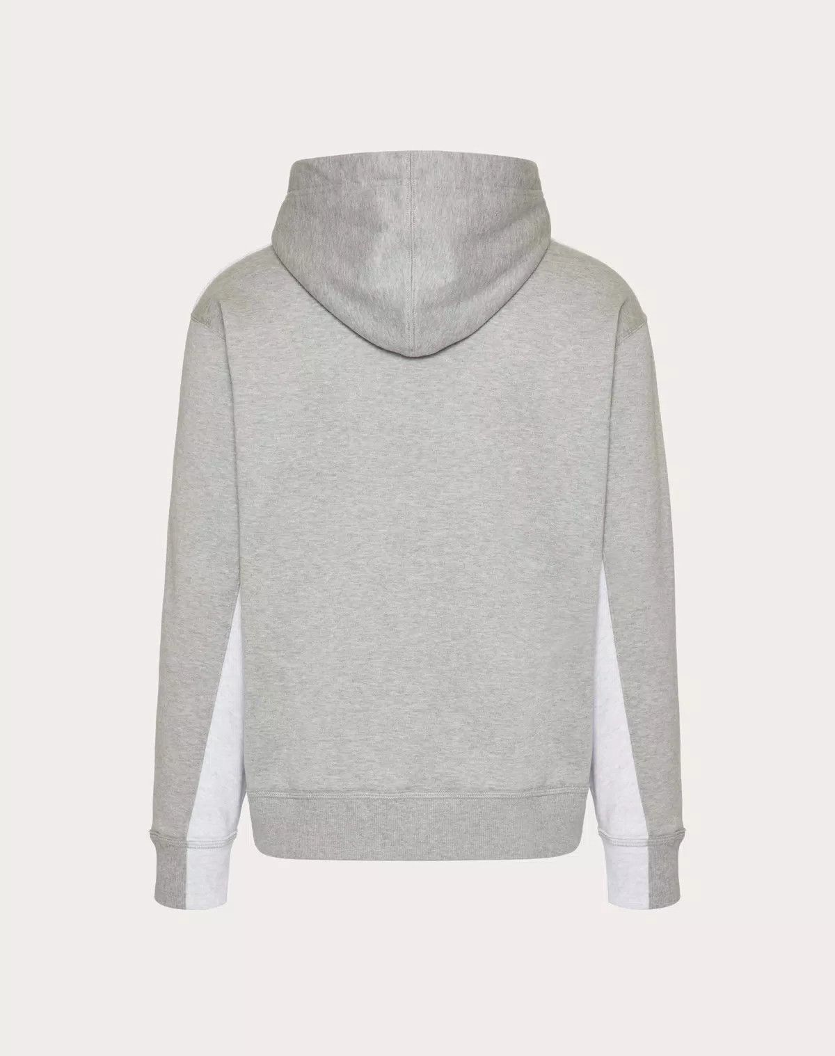 Valentino oc11z0725 Cotton Hooded Sweatshirt in Light Grey Size US M / EU 48-50 / 2 - 2 Thumbnail