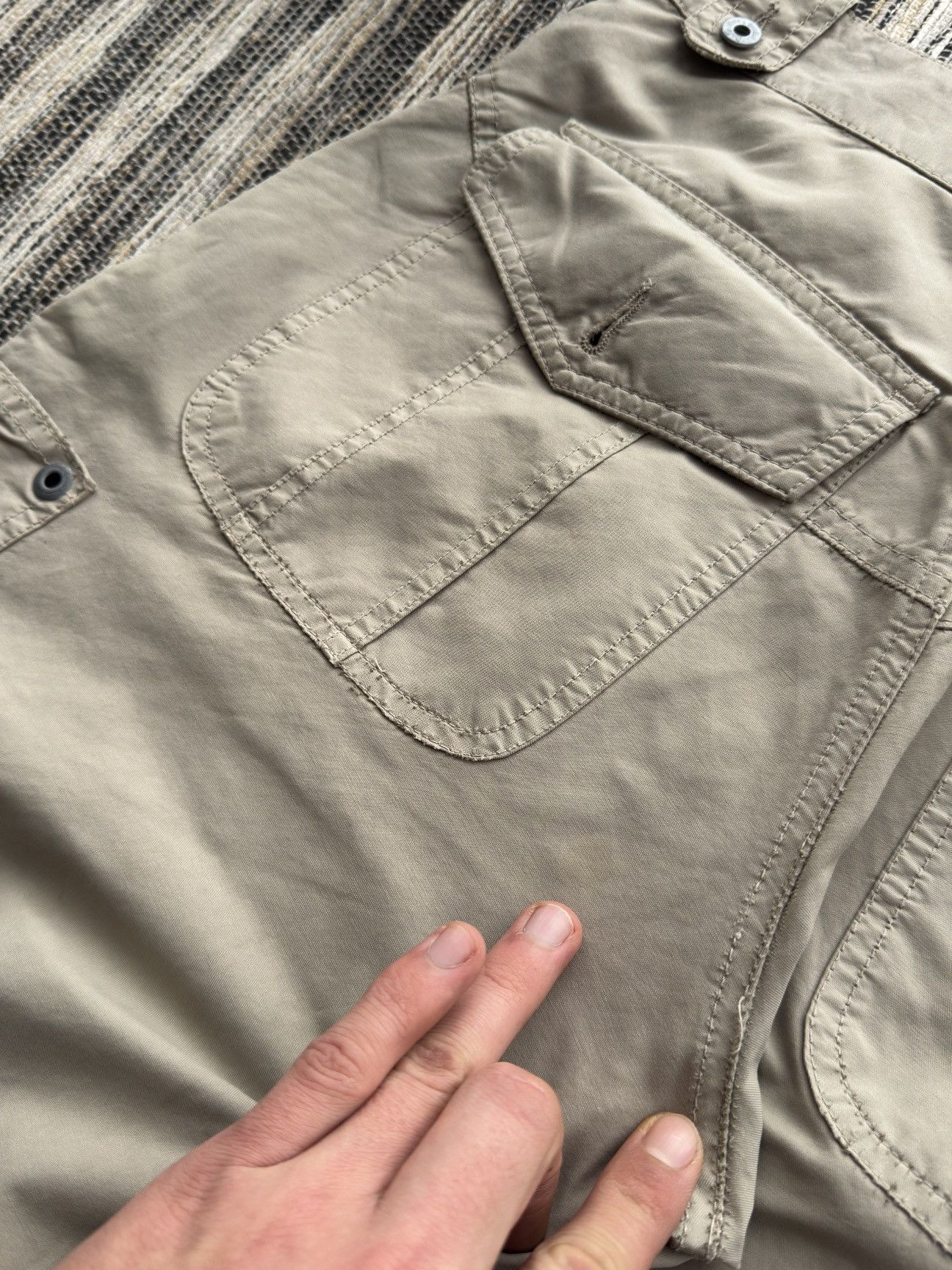 Dolce & Gabbana Vintage Dolce&Gabbana Multi pocket Cargo Y2K Beige Pants Men Size US 32 / EU 48 - 22 Thumbnail