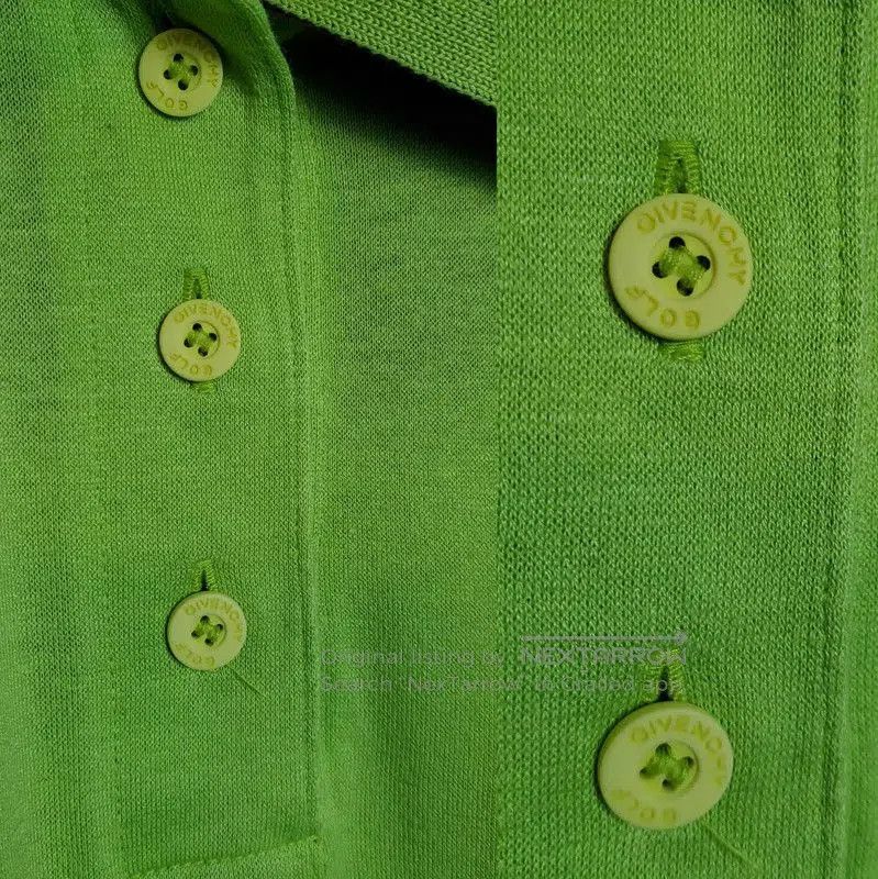 Givenchy Givenchy Green Embroidered Long Sleeve T-Shirt . Size L / US 10 / IT 46 - 6 Thumbnail