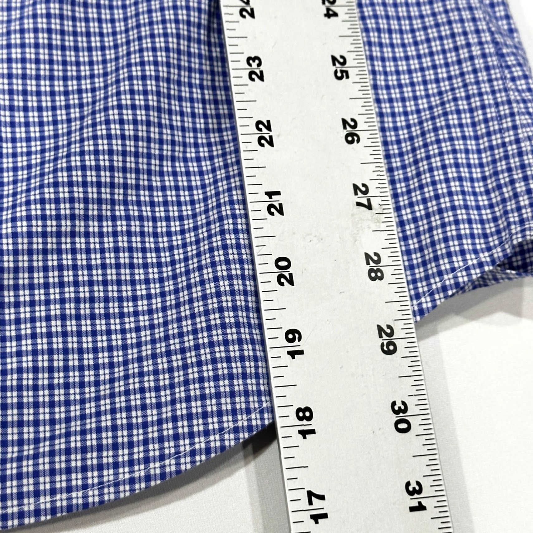 Gap Gap Button-Up Shirt Men 2XL Blue White Plaid Cotton Checkered Slim Fit Preppy Casual Business Shirt Size US XXL / EU 58 / 5 - 6 Thumbnail