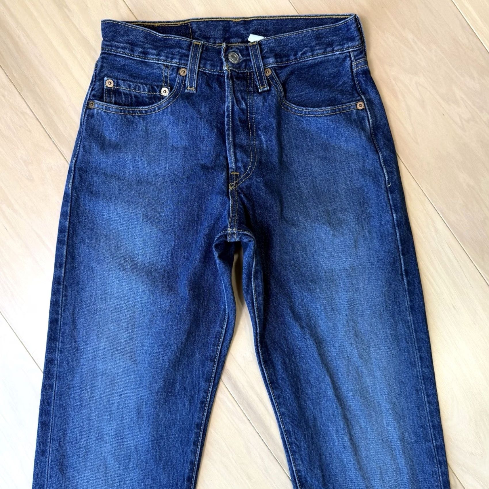 Levi's Vintage Levis 501 Jeans 25 Blue Straight Denim For Women 90s Cowboy Western Logo Button 5-Pocket Mens Boy? Size 42" / US 20 - 3 Thumbnail