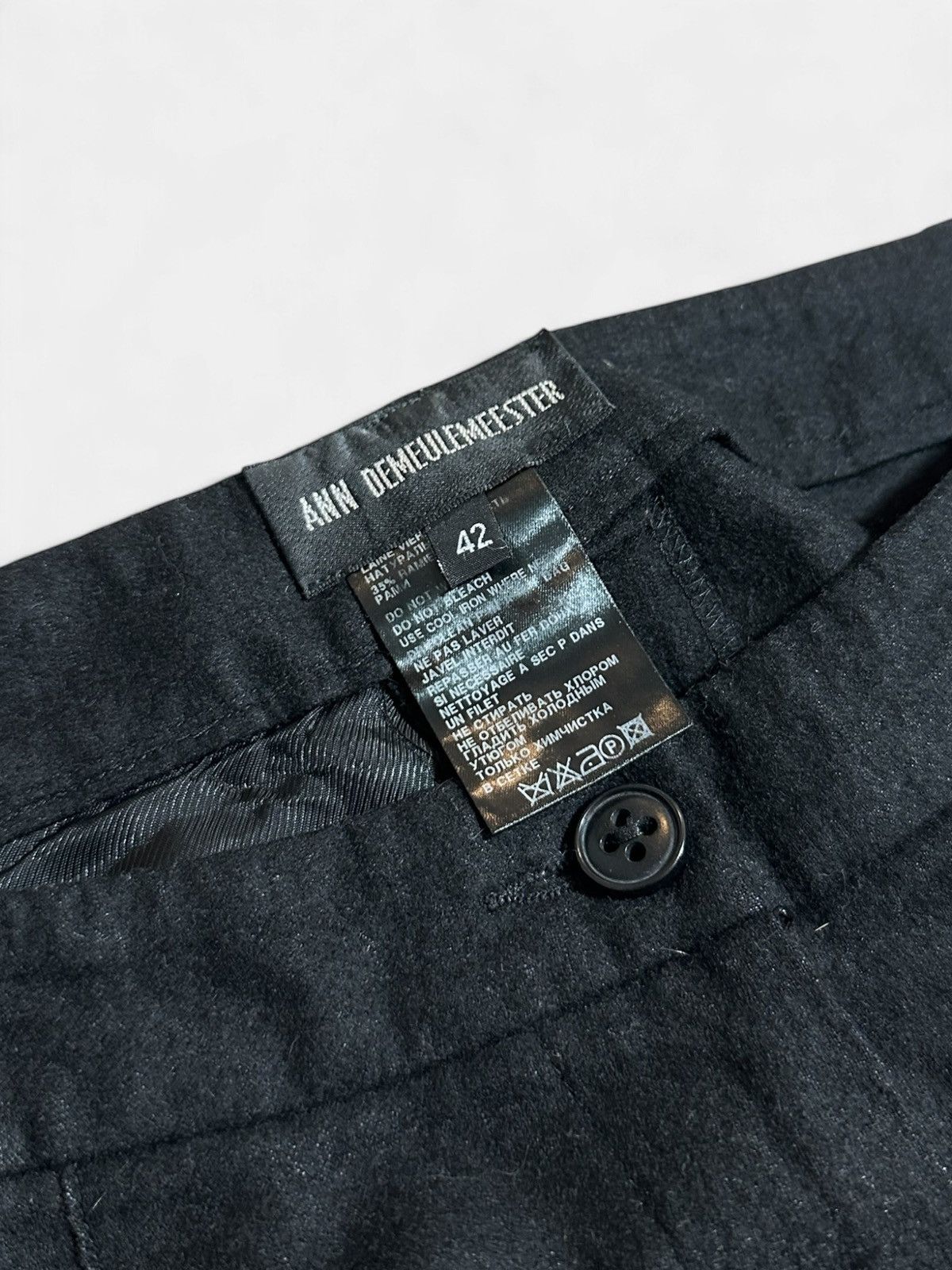 Ann Demeulemeester Ann Demeulemeester - Casual Black Trousers Size US 38 / EU 54 - 4 Thumbnail