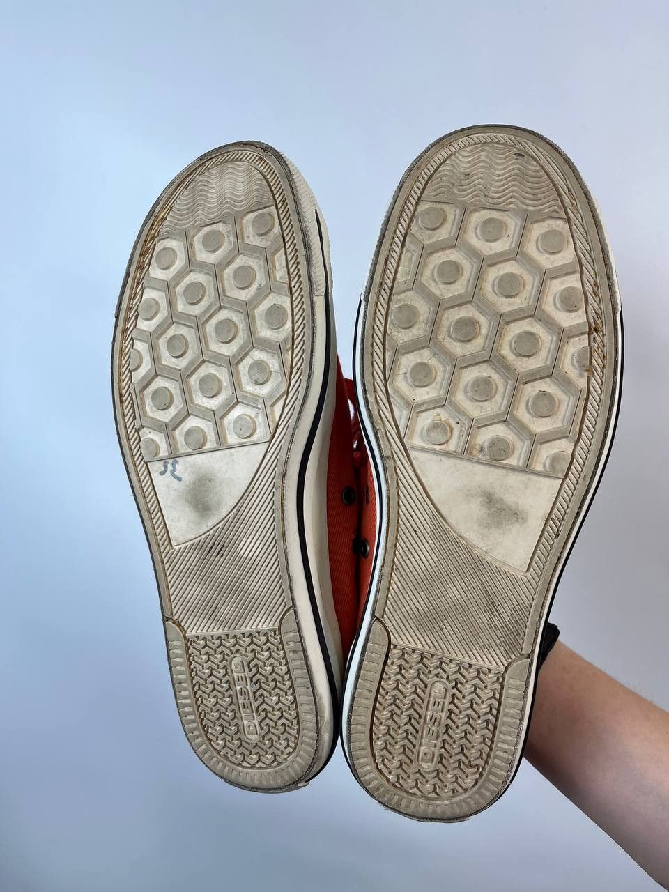 Diesel DIESEL Exposure Low Red Canvas Sneakers Shoes Men’s Size 10 Size US 10 / EU 43 - 9 Thumbnail