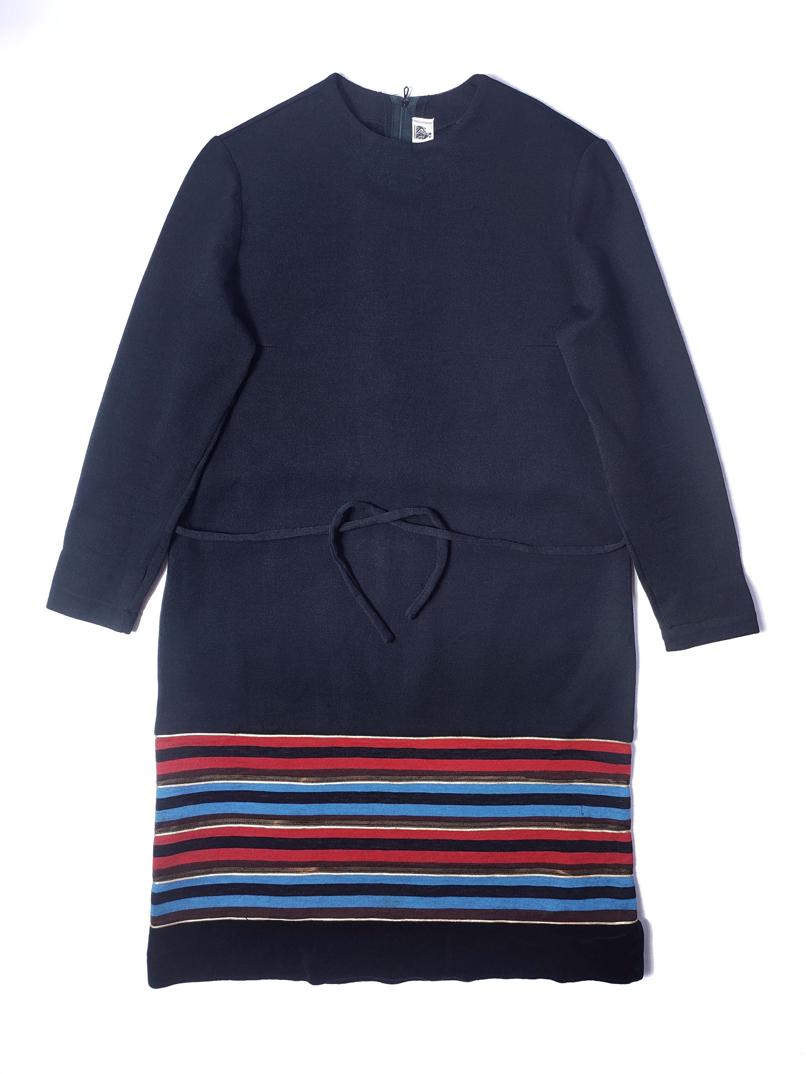 Lanvin Lanvin Vintage 80's Velour Wool Dress Size M / US 6-8 / IT 42-44 - 1 Thumbnail