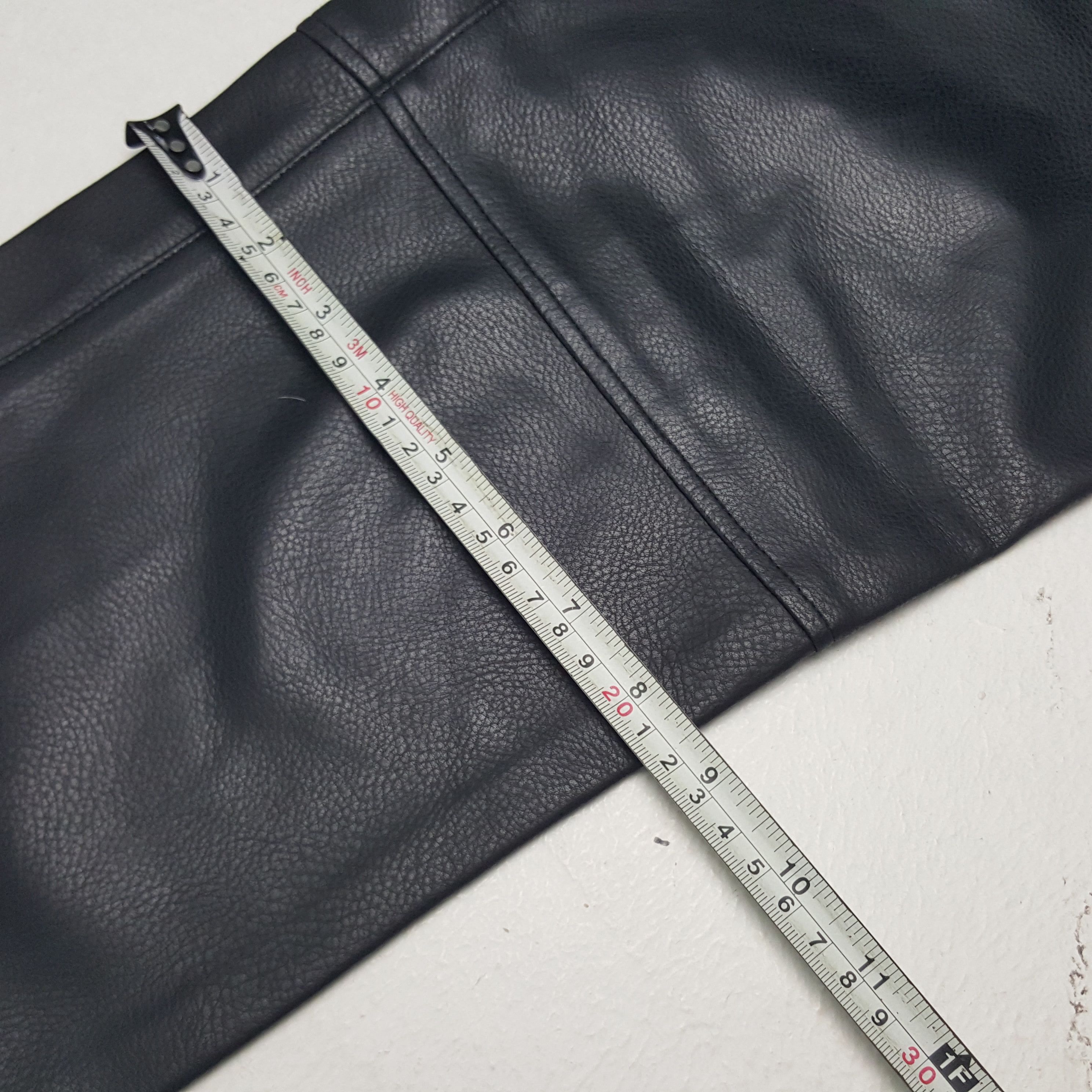Marella × Vintage Vintage Marella Tricot Italian Brand Leather Pants Size 28" / US 6 / IT 42 - 8 Thumbnail