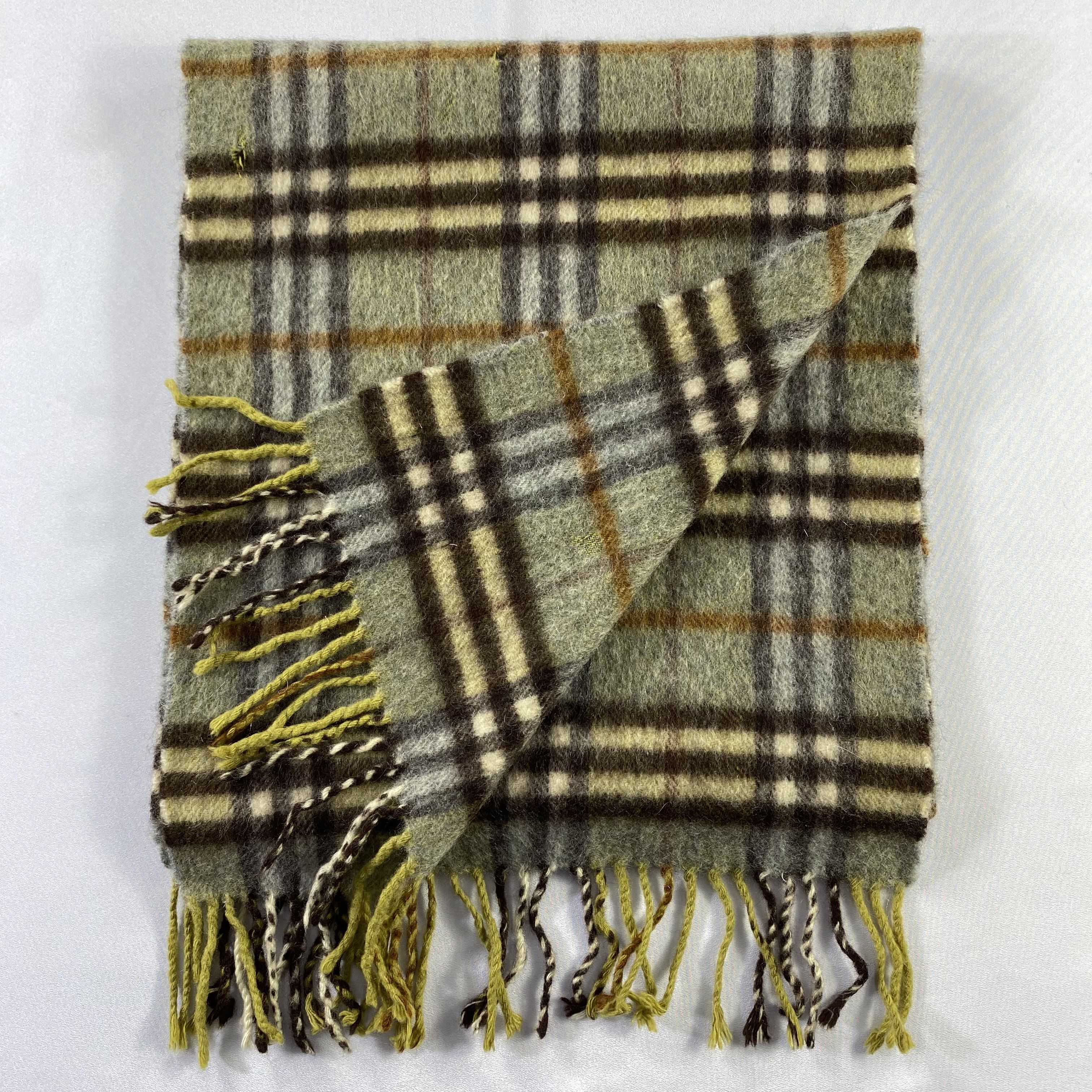 Burberry × Vintage Burberry Scarf Neck Wrap Cashmere Muffler Size ONE SIZE - 11 Thumbnail