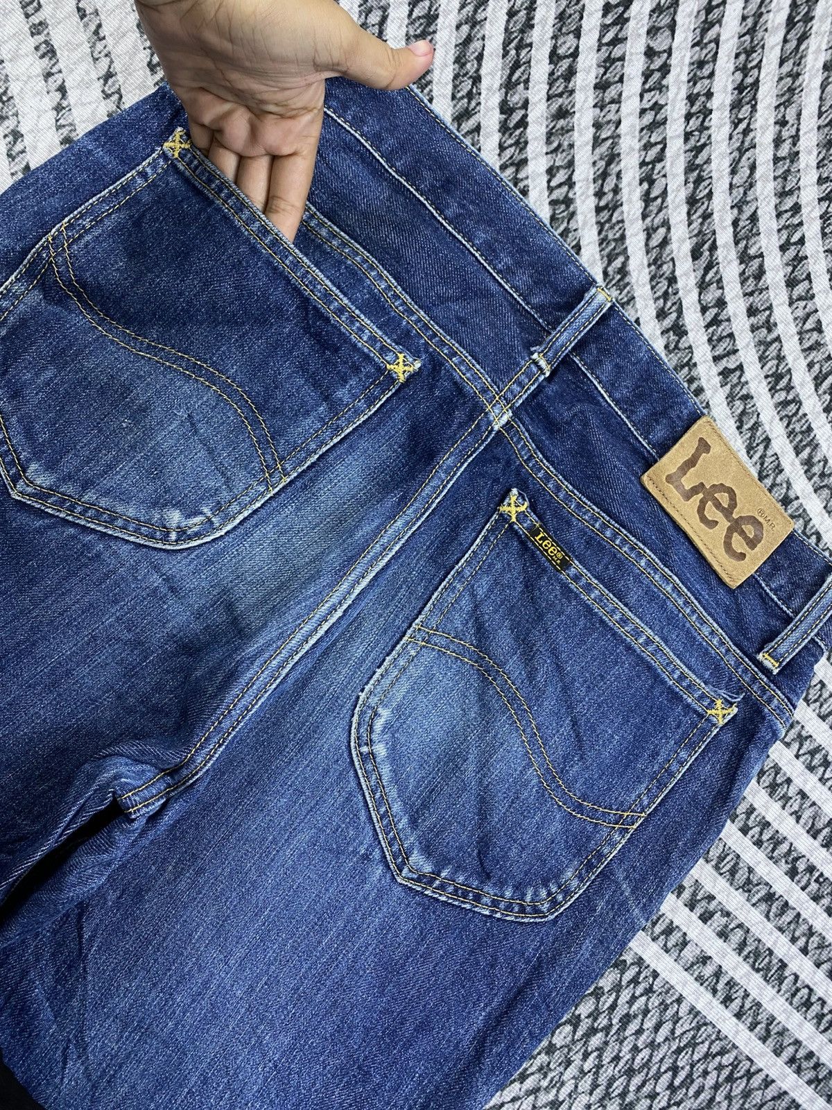 Lee Vintage LEE Blue Wash Distressed Denim Pants Size US 34 / EU 50 - 11 Thumbnail