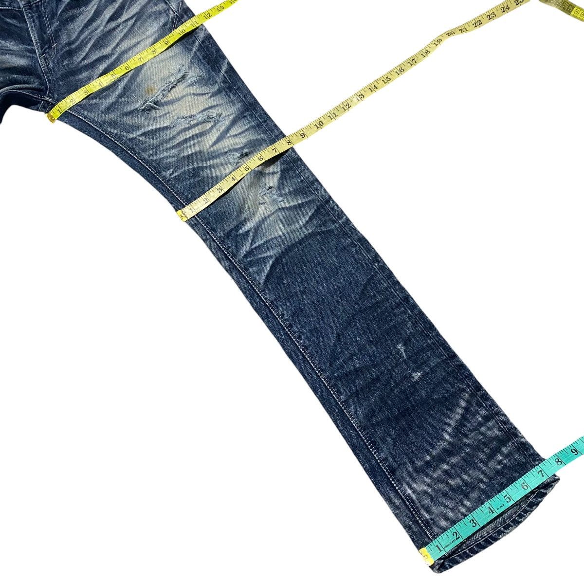 GOSTAR DE FUGA Gostar De Fuga Whiskers Denim Distressed Jeans Size US 33 - 21 Thumbnail