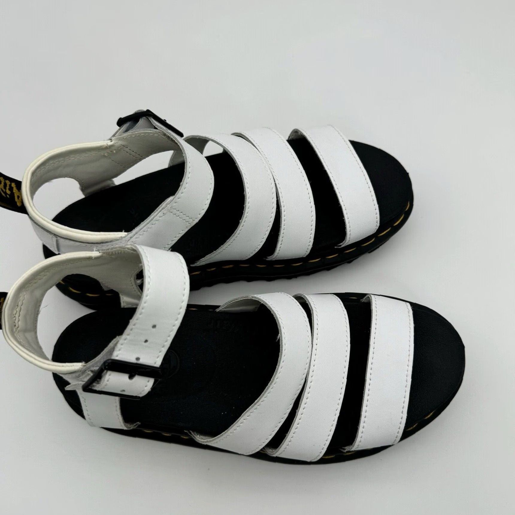 Dr. Martens VINTAGE Dr. Martens Blaire White Leather Women’s Platform Strappy Sandals Size US 7 EU 38 Size US 7 / IT 37 - 5 Thumbnail