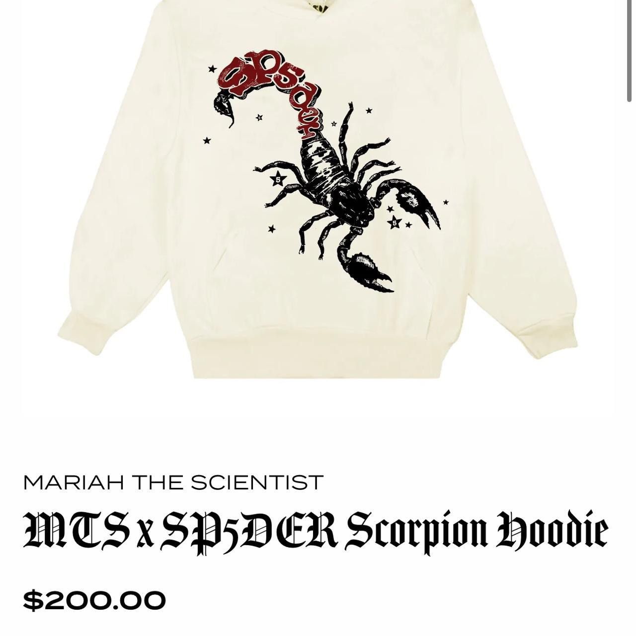 Sp5der × Young Thug Spider Sp5der Worldwide x Mariah the Scientist Cream Hoodie Size US M / EU 48-50 / 2 - 5 Thumbnail