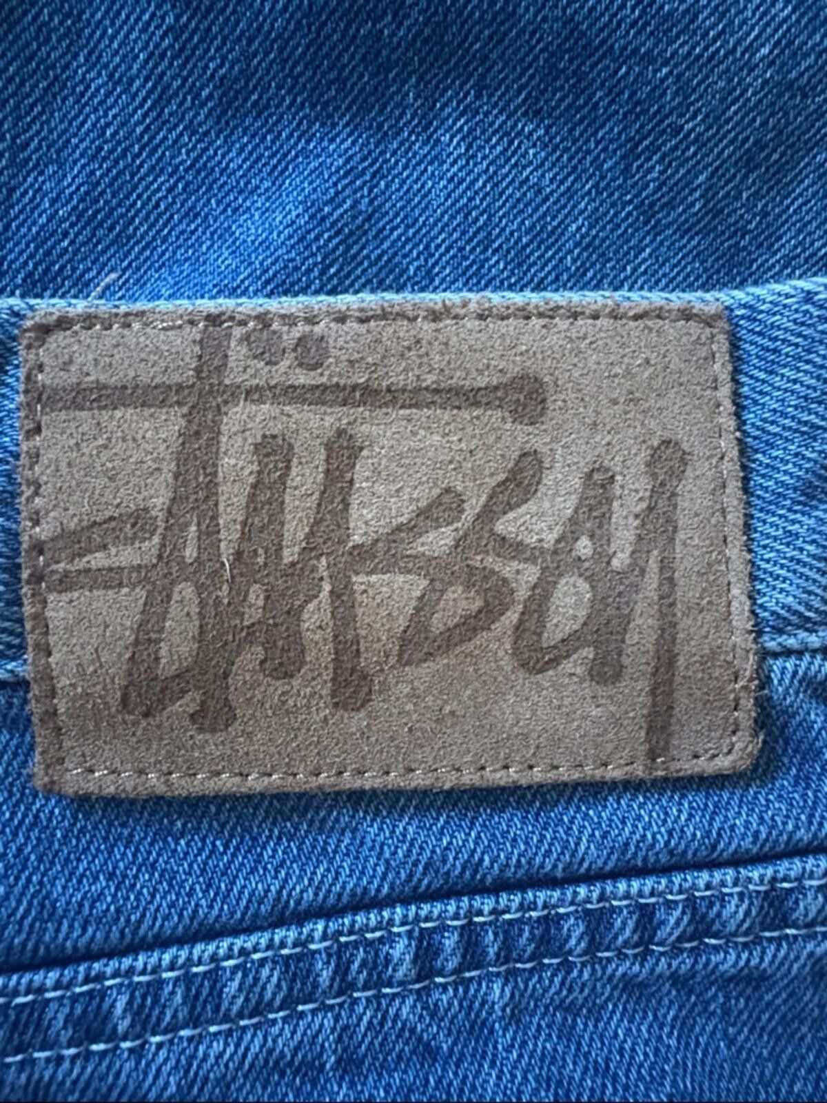Stussy Stüssy Big Ol' Y2K Jean Denim Shorts -Medium Stone Wash Size US 32 / EU 48 - 6 Thumbnail