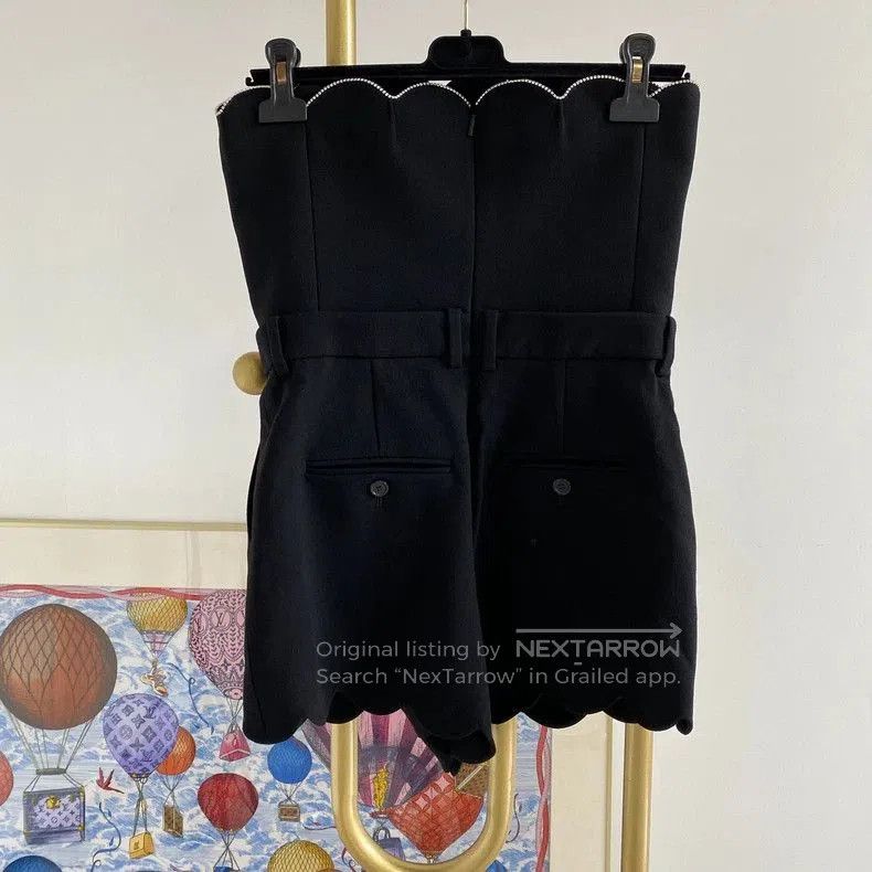 Saint Laurent Paris Saint Laurent Black Strapless Jumpsuit. Size US 38 / EU 54 - 2 Thumbnail