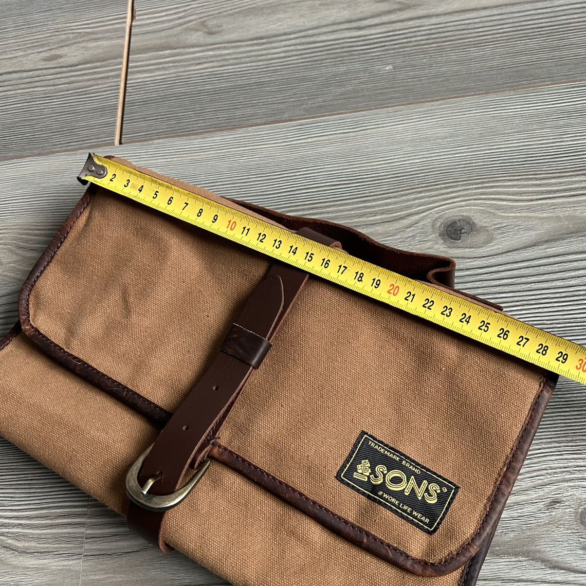 &SONS &Sons Waxed Canvas Toilet Bag Size ONE SIZE - 15 Thumbnail
