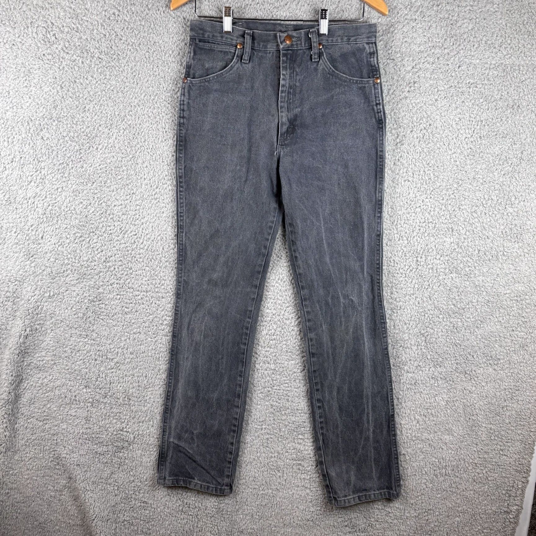 Wrangler VINTAGE Wrangler Jeans Cowboy Cut Slim Fit Mens 30x34 Charcoal Gray Western 936CHG Size US 30 / EU 46 - 2 Thumbnail