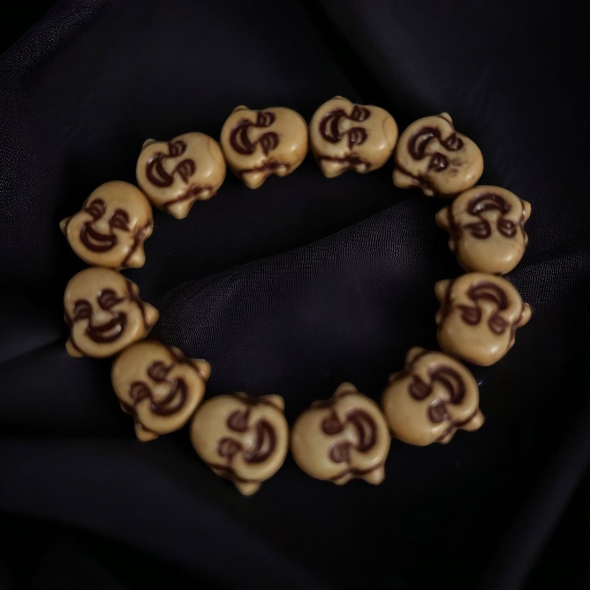 Other Buddha face bead stretch bracelet Size ONE SIZE - 1 Thumbnail
