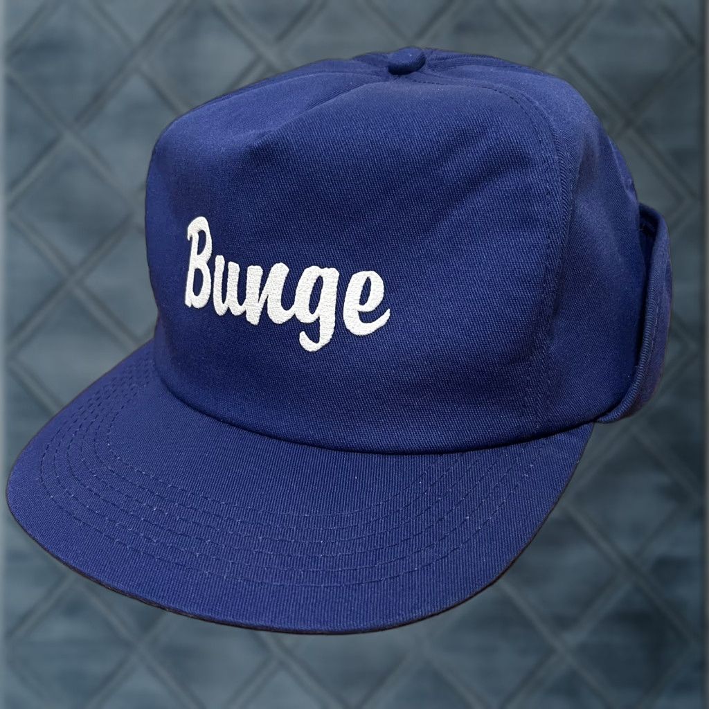 Vintage VINTAGE K-Products Bunge Hat Cap Winter Trapper Ear Neck Flap Blue Mens Adult 6 7/8 - 7 5/8 Trucker Hat 90s Punk Retro Rock Adjustable Neck Flap Men Size ONE SIZE - 1 Thumbnail