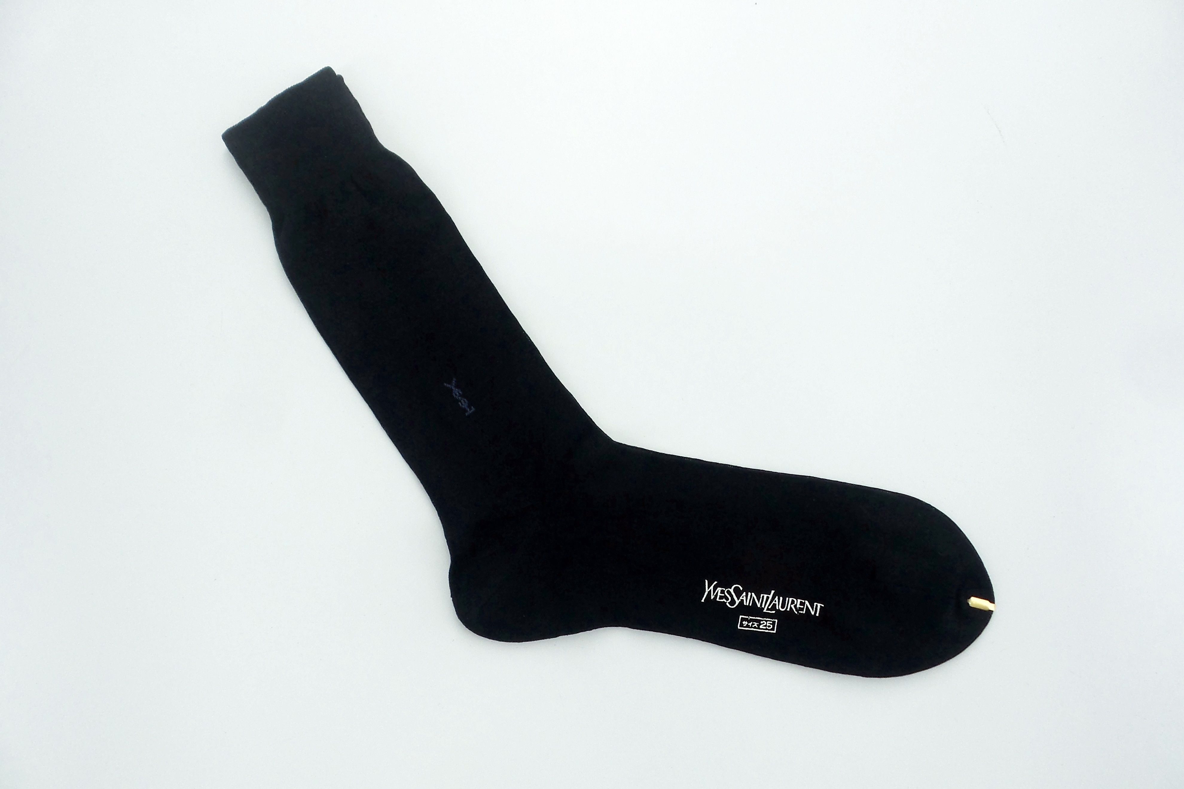 Yves Saint Laurent Yves Saint Laurent Plain Small Logo Socks Size ONE SIZE - 4 Thumbnail