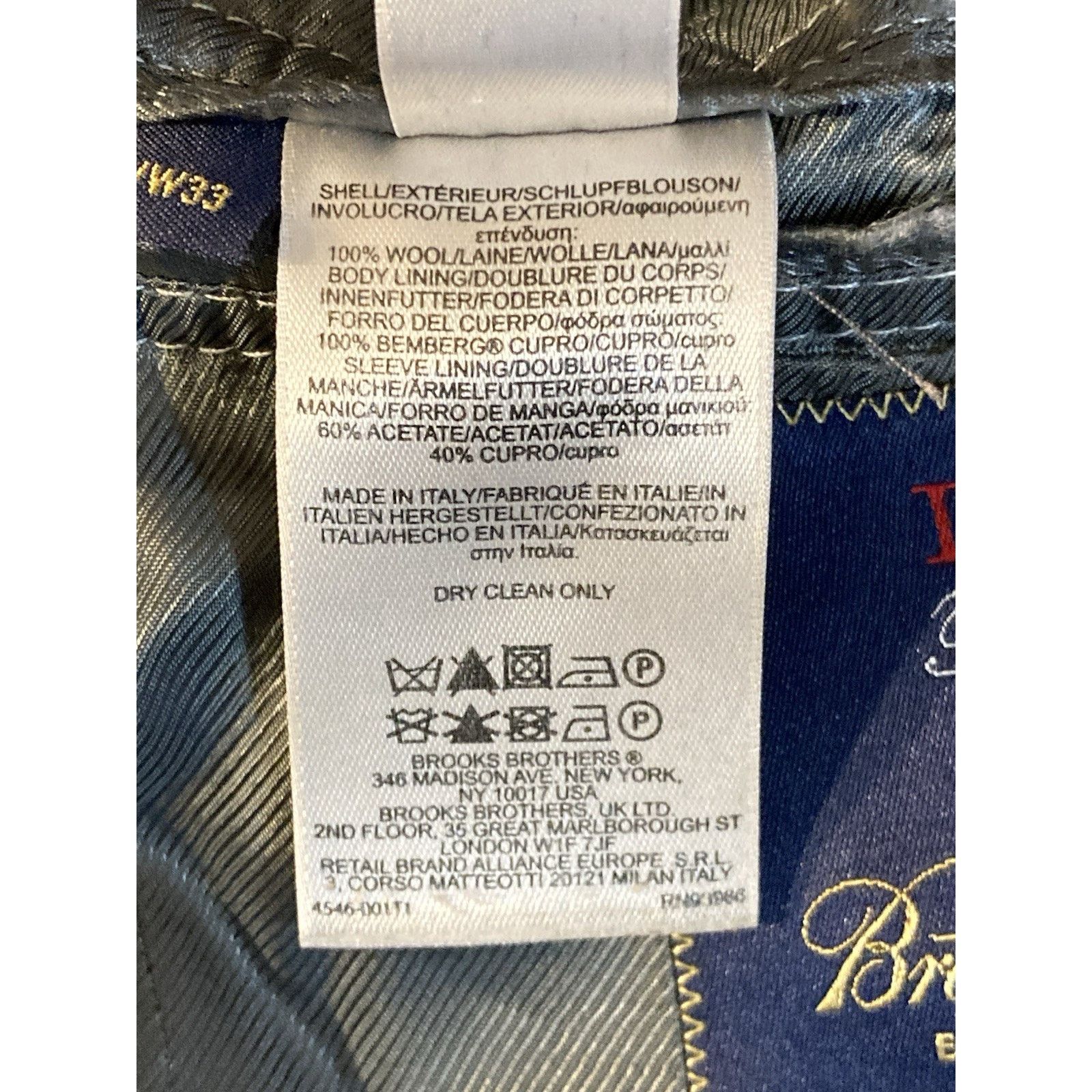 Brooks Brothers Brooks Brothers Blazer 39R Fitzgerald Vitale Barberis Jacket Size 38R - 6 Thumbnail