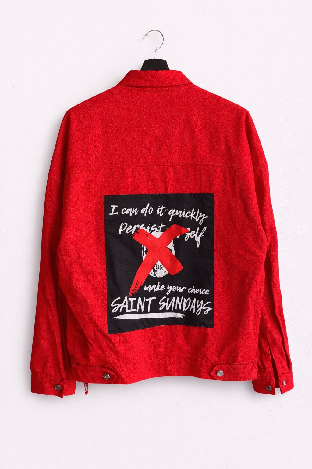 Japanese Brand Vintage IT Sports Wear Red Work Jacket Saint Sundays Graphic Size US M / EU 48-50 / 2 - 1 Thumbnail