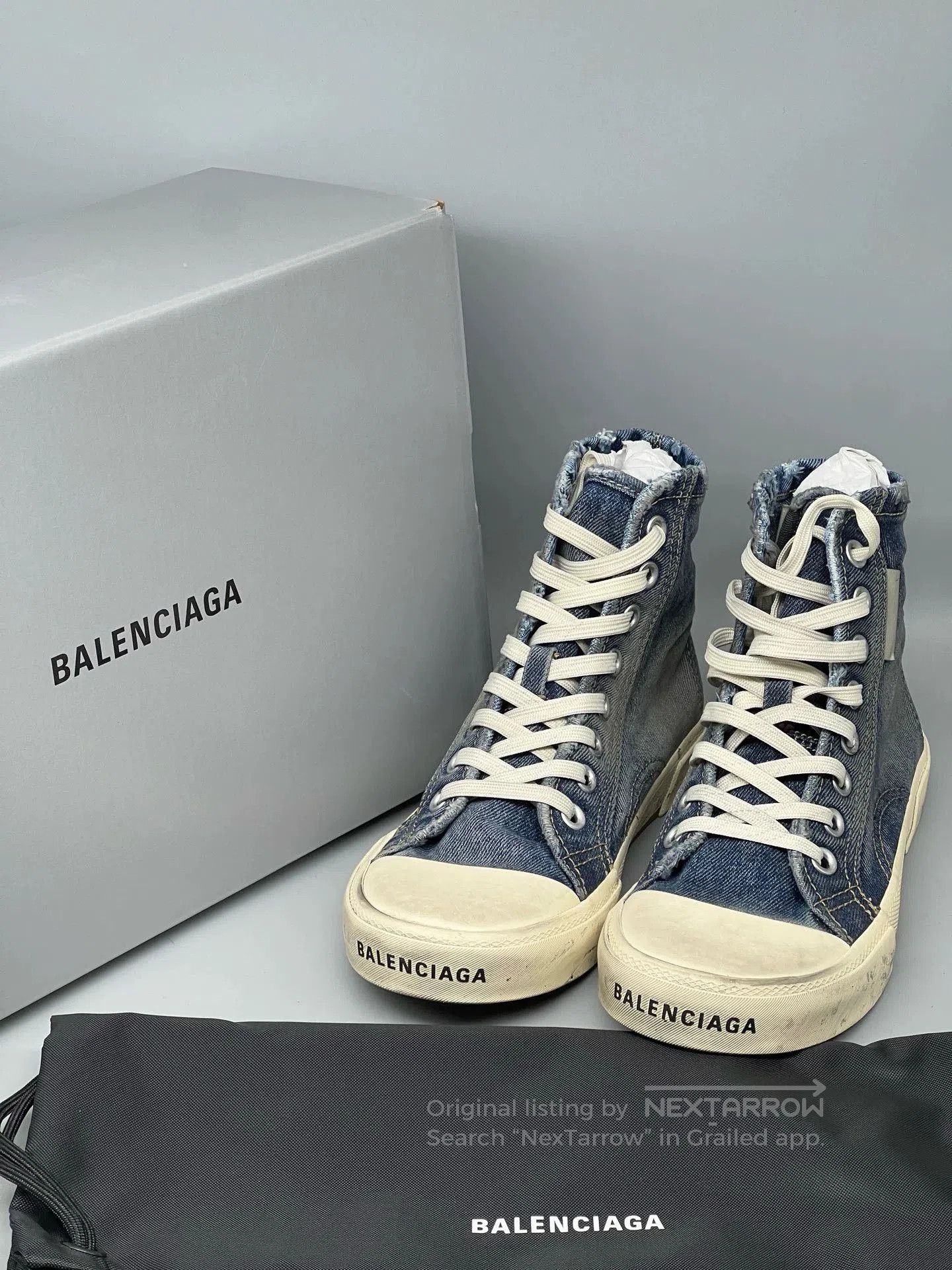 Balenciaga balenciaga blue high-top casual sneakers. Size US 7.5 / EU 40-41 - 1 Thumbnail
