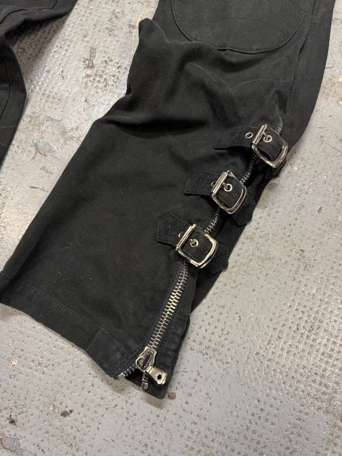 Dolce & Gabbana SS2002 Dolce & Gabbana Black Multi Zips Strapped Pants Size US 30 / EU 46 - 4 Thumbnail
