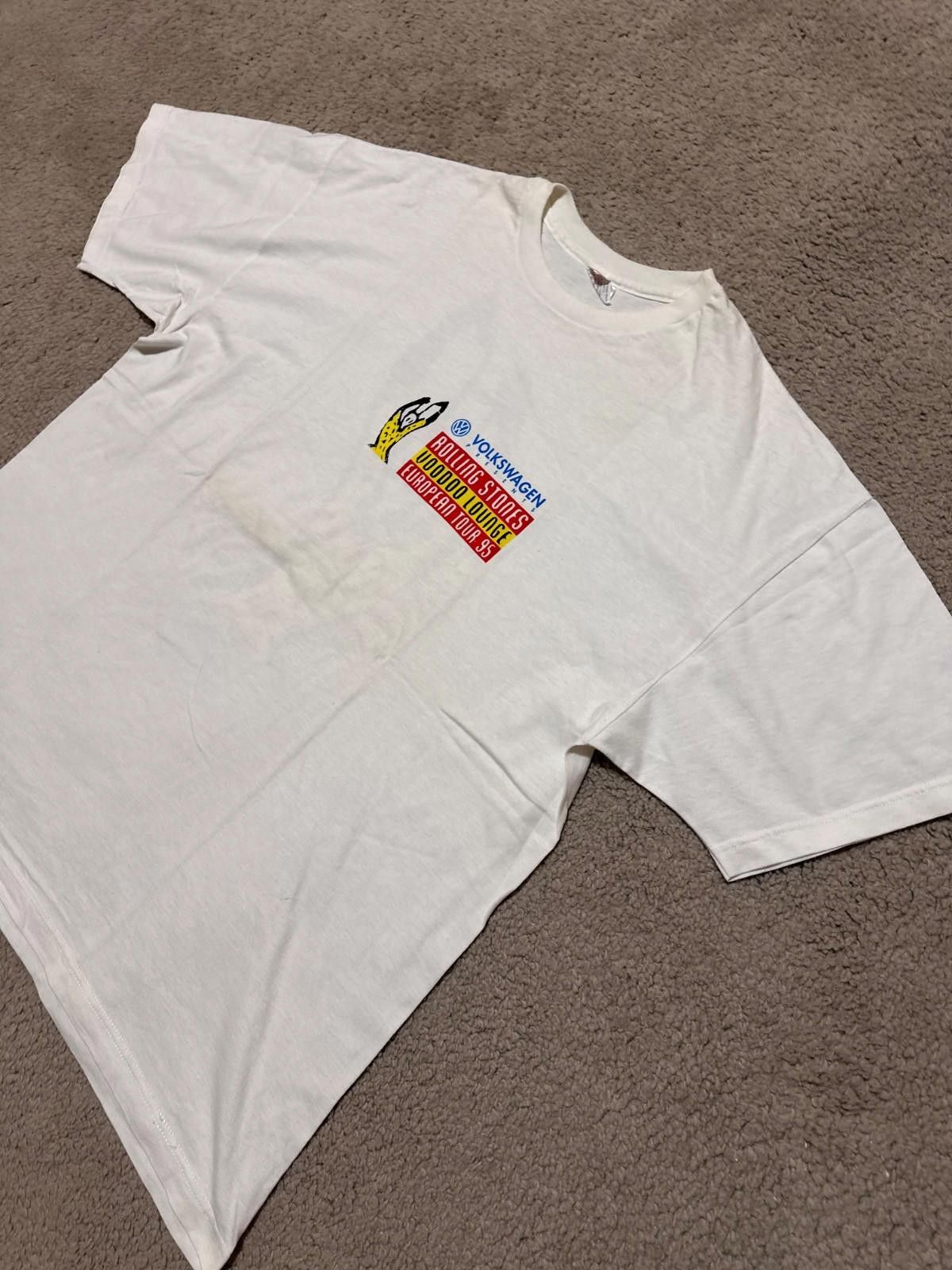 Band Tees ROLLING STONES VOODOO LOUNGE EUROPEAN TOUR 95 WHITE FITS XL Size US XL / EU 56 / 4 - 3 Thumbnail