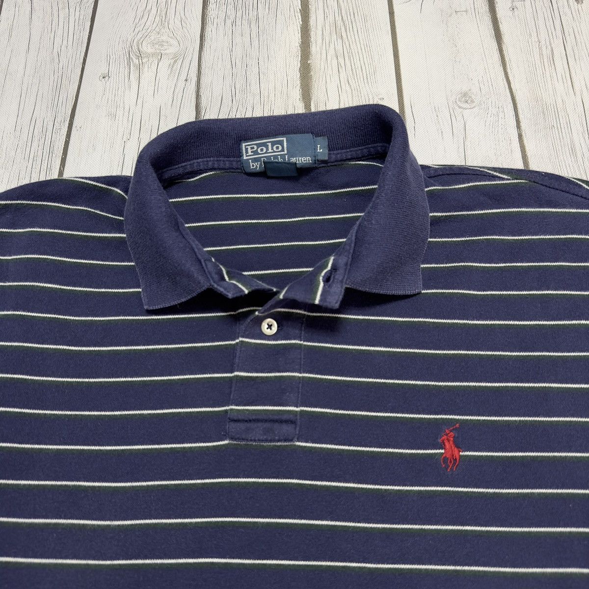 Polo Ralph Lauren × Vintage Vintage Polo shirt Size US L / EU 52-54 / 3 - 3 Thumbnail