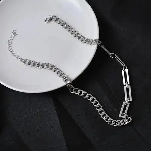 Designer × Jewelry Link Chain Necklace for Men Women Size ONE SIZE - 4 Thumbnail