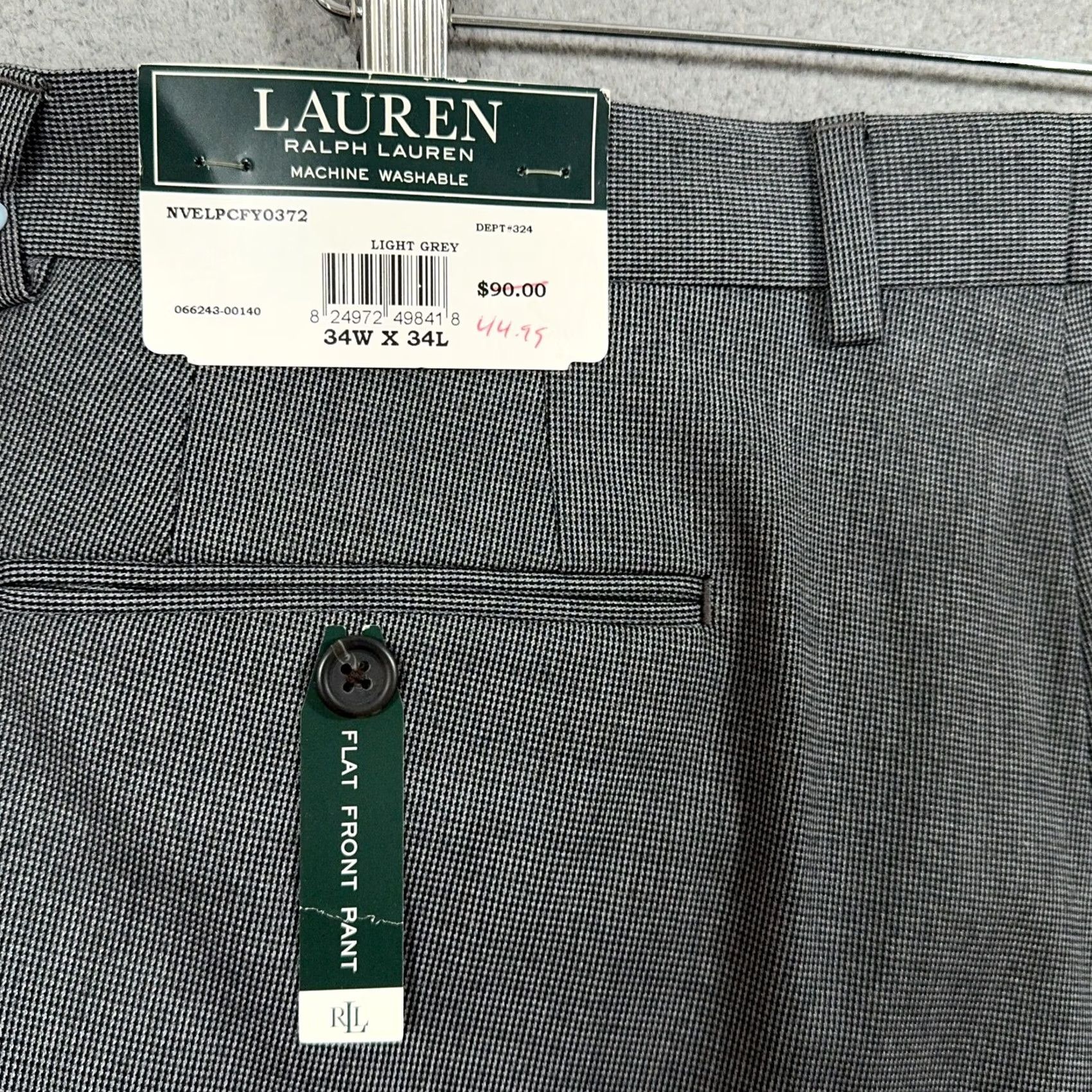Ralph Lauren Lauren Ralph Lauren Pants Mens 34x34 Gray Micro Houndstooth Trousers Dress Pants Classic Fit Everyday Wear Mens Size US 34 / EU 50 - 4 Thumbnail