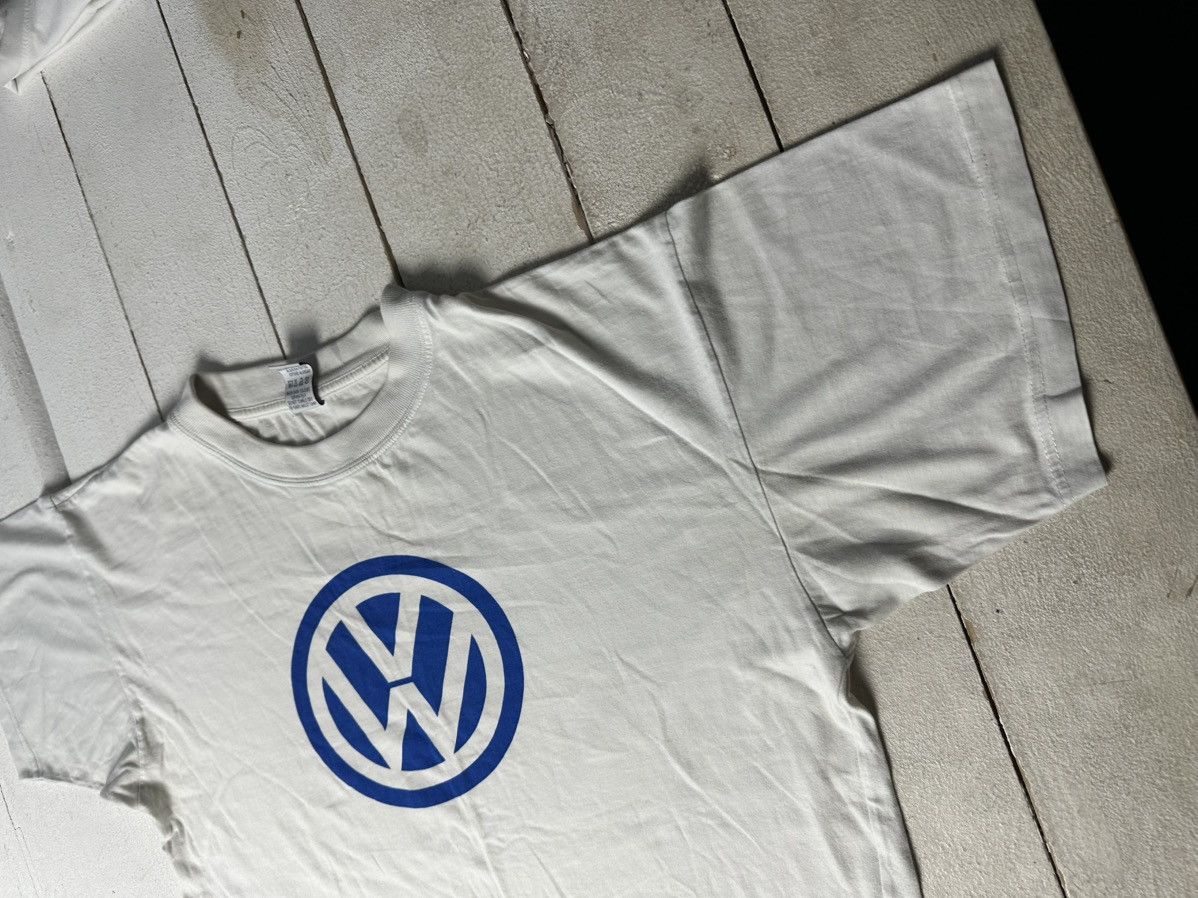 Other VNTG🚨 VOLKSWAGEN VW BIG LOGO WHITE MEN T-SHIRT XL Size US XL / EU 56 / 4 - 2 Thumbnail