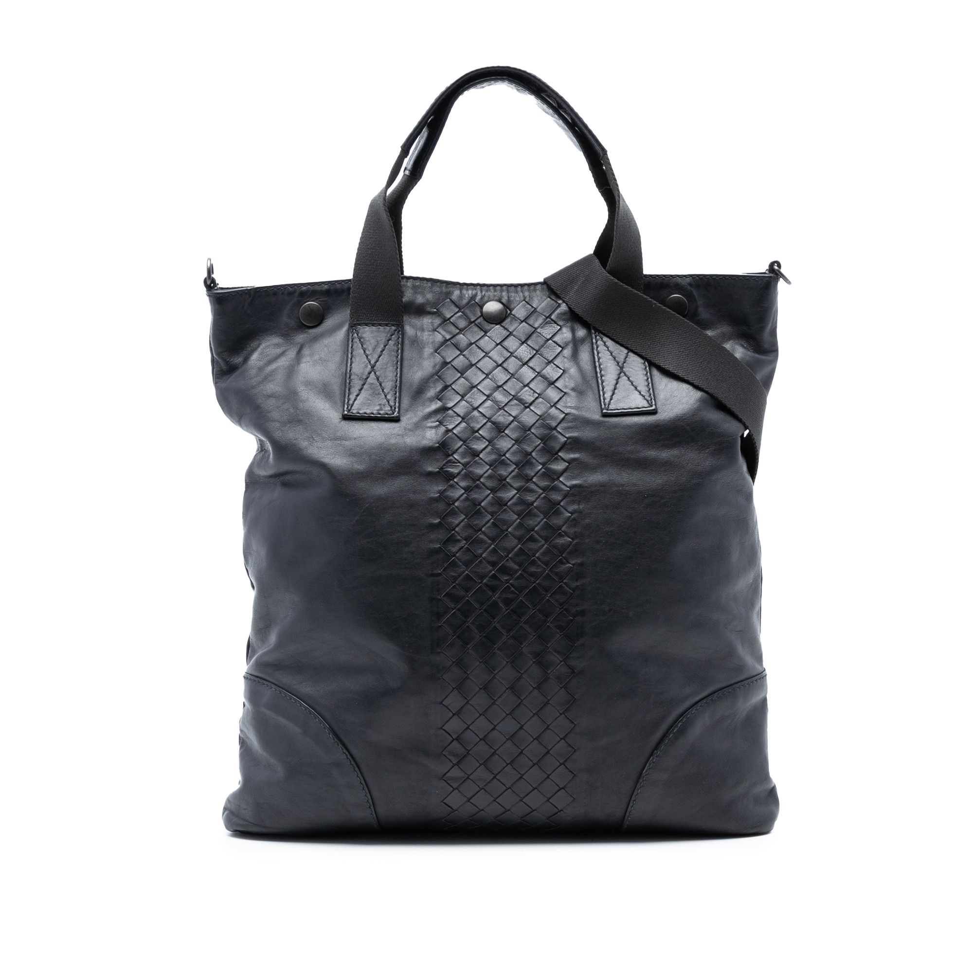Bottega Veneta Bottega Veneta Intrecciato Trimmed Nappa Convertible Tote Size ONE SIZE - 1 Thumbnail