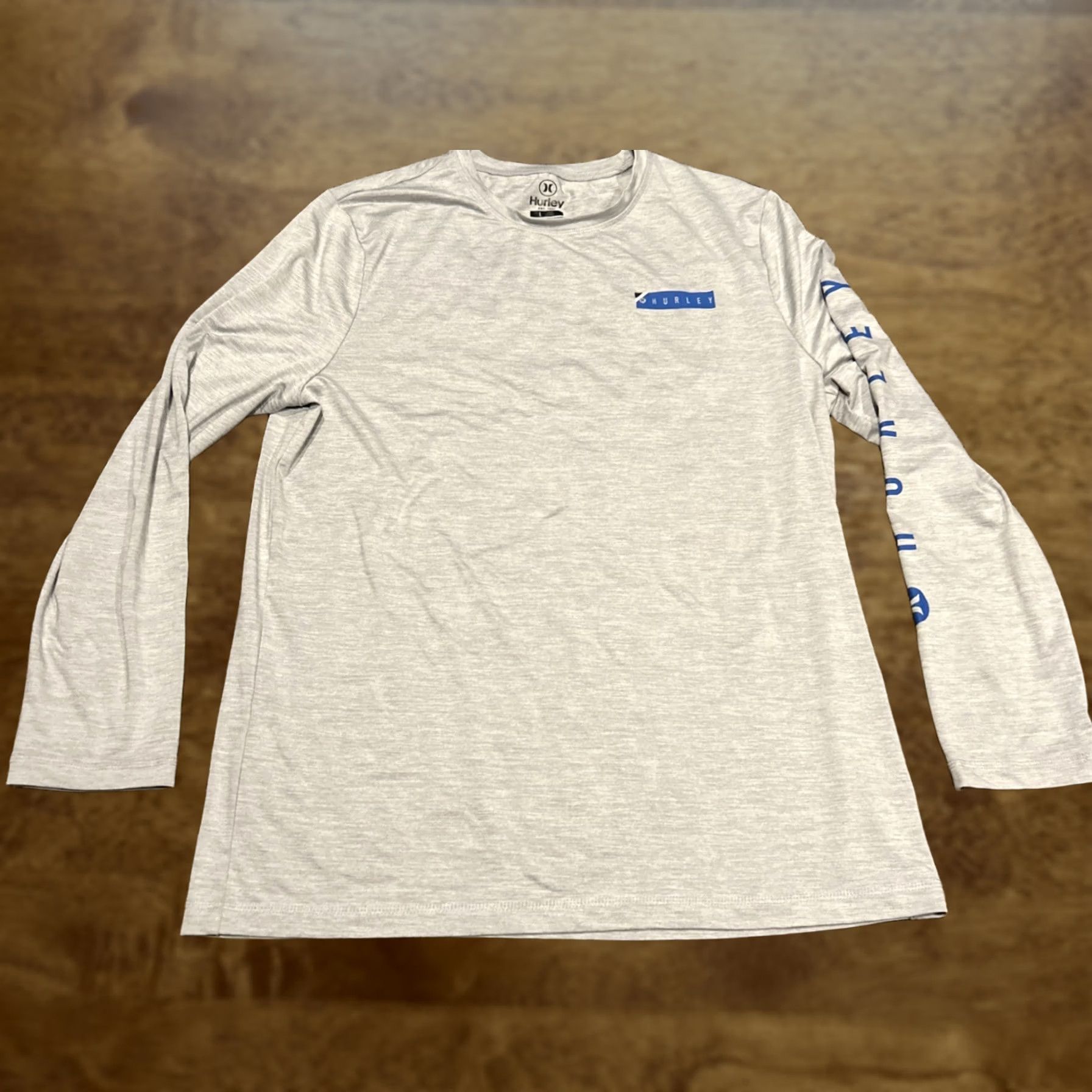 Hurley Hurley Men’s L Gray Blue Polyester Blend Long Sleeve Shirt Lightweight A32 Size US L / EU 52-54 / 3 - 1 Thumbnail