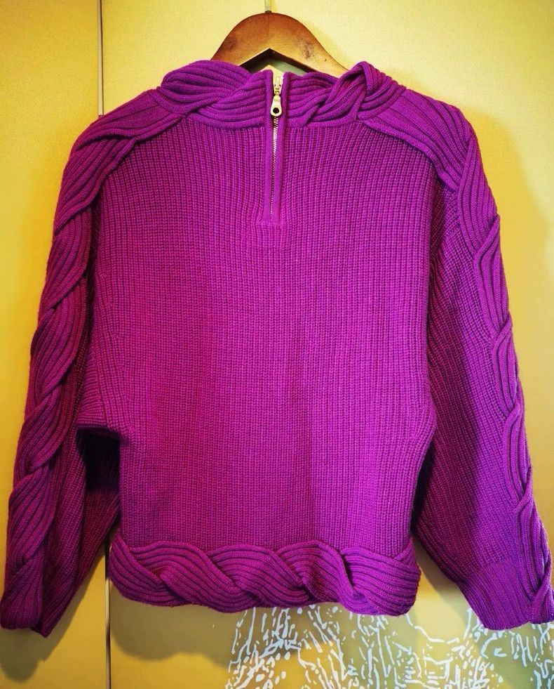 Kenzo KENZO Purple wool sweater Size S / US 4 / IT 40 - 4 Thumbnail