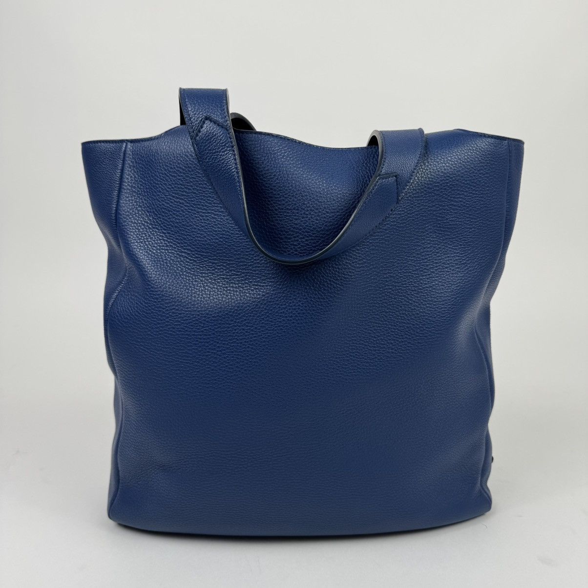 Prada Prada Blue Triangle Logo Nappa Leather Large Tote Bag Size ONE SIZE - 5 Thumbnail