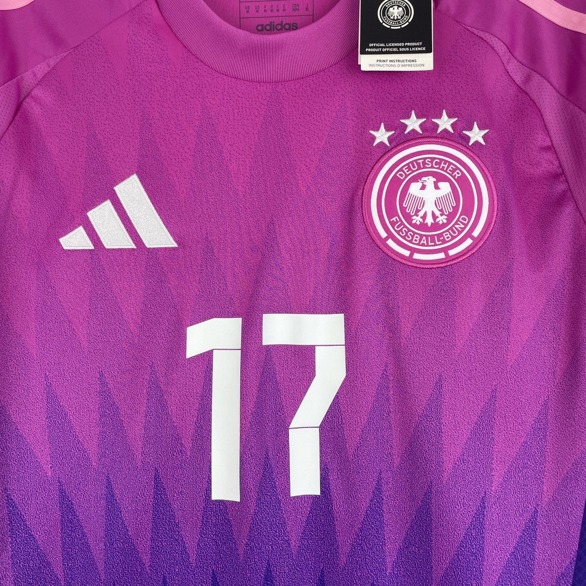 Adidas Germany Florian Wirtz Adidas Pink Jersey Euro 2024 size M Size US M / EU 48-50 / 2 - 3 Thumbnail