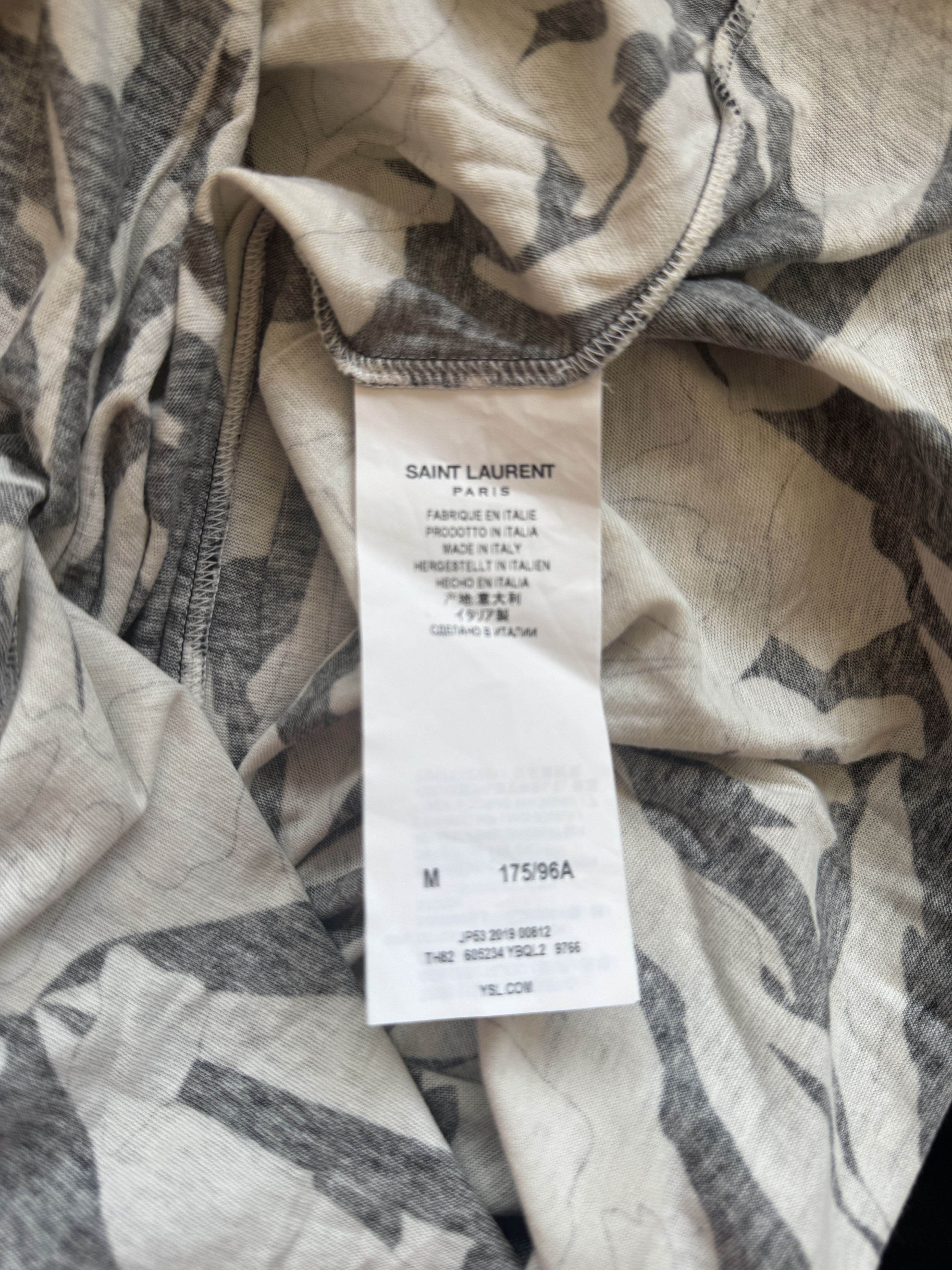 Saint Laurent Paris Jungle Flower Print T-Shirt Size US M / EU 48-50 / 2 - 16 Thumbnail