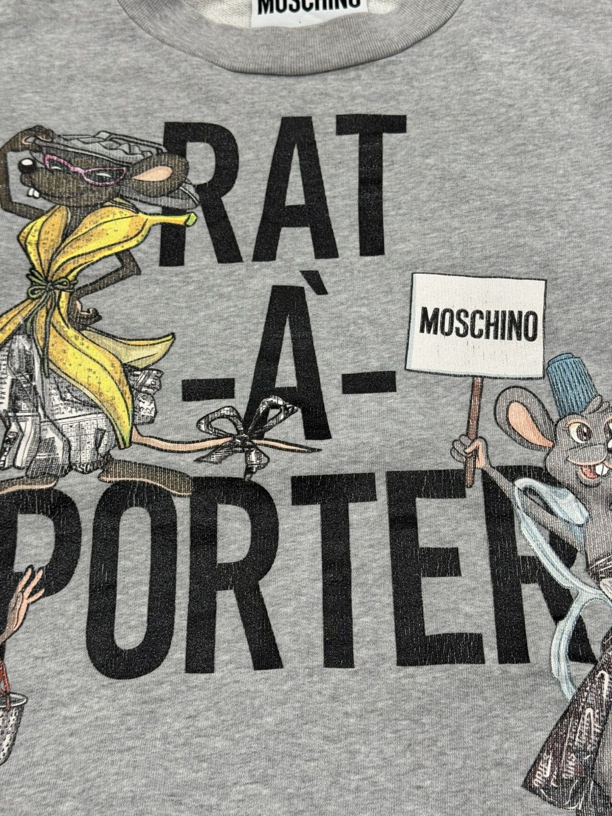 Moschino Moschino Couture “Rat-à-Porter” Graphic Sweatshirt Size M / US 6-8 / IT 42-44 - 5 Thumbnail