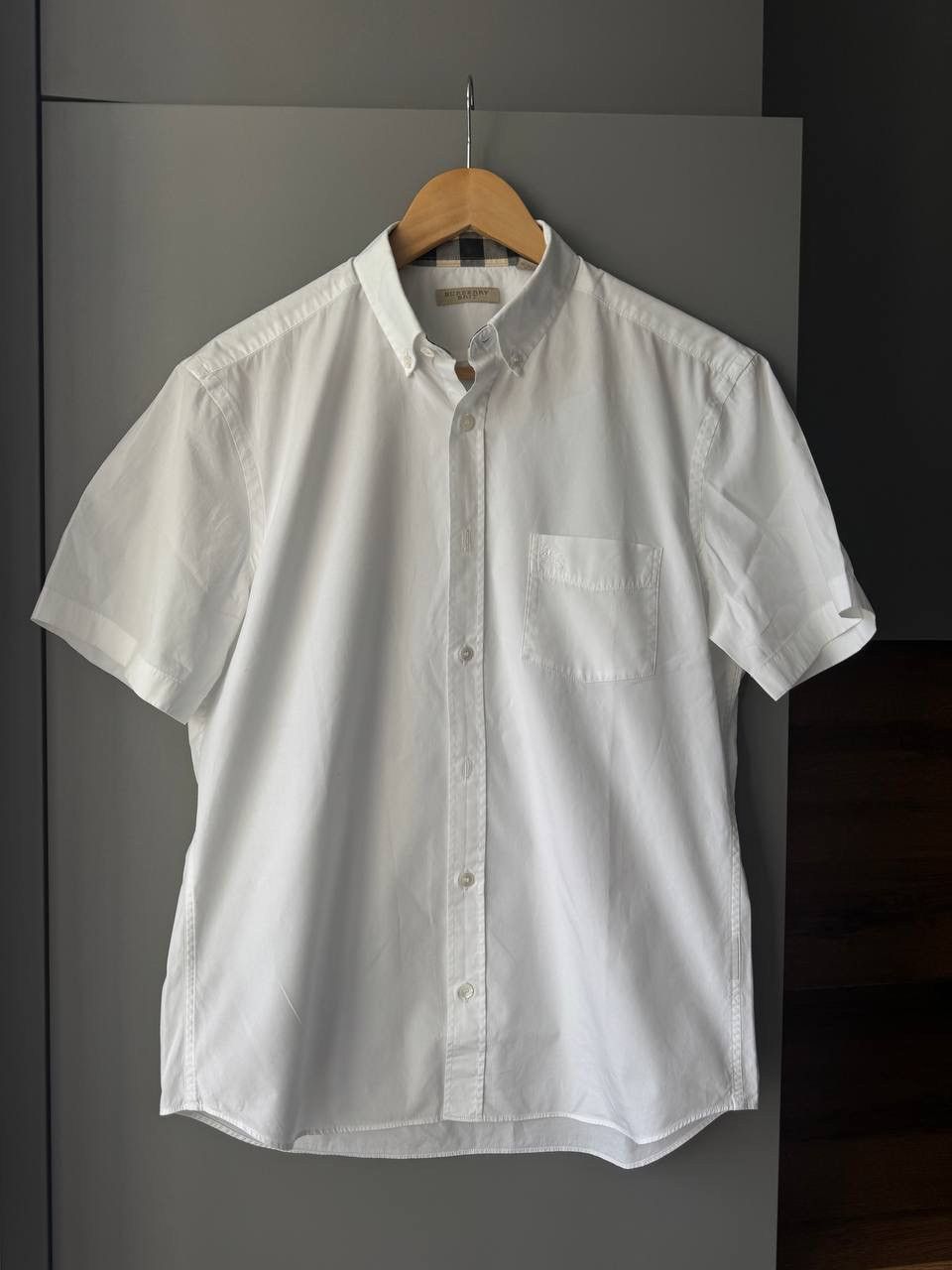 Burberry Burberry Brit White Pocket Short Shirt Size US M / EU 48-50 / 2 - 1 Thumbnail