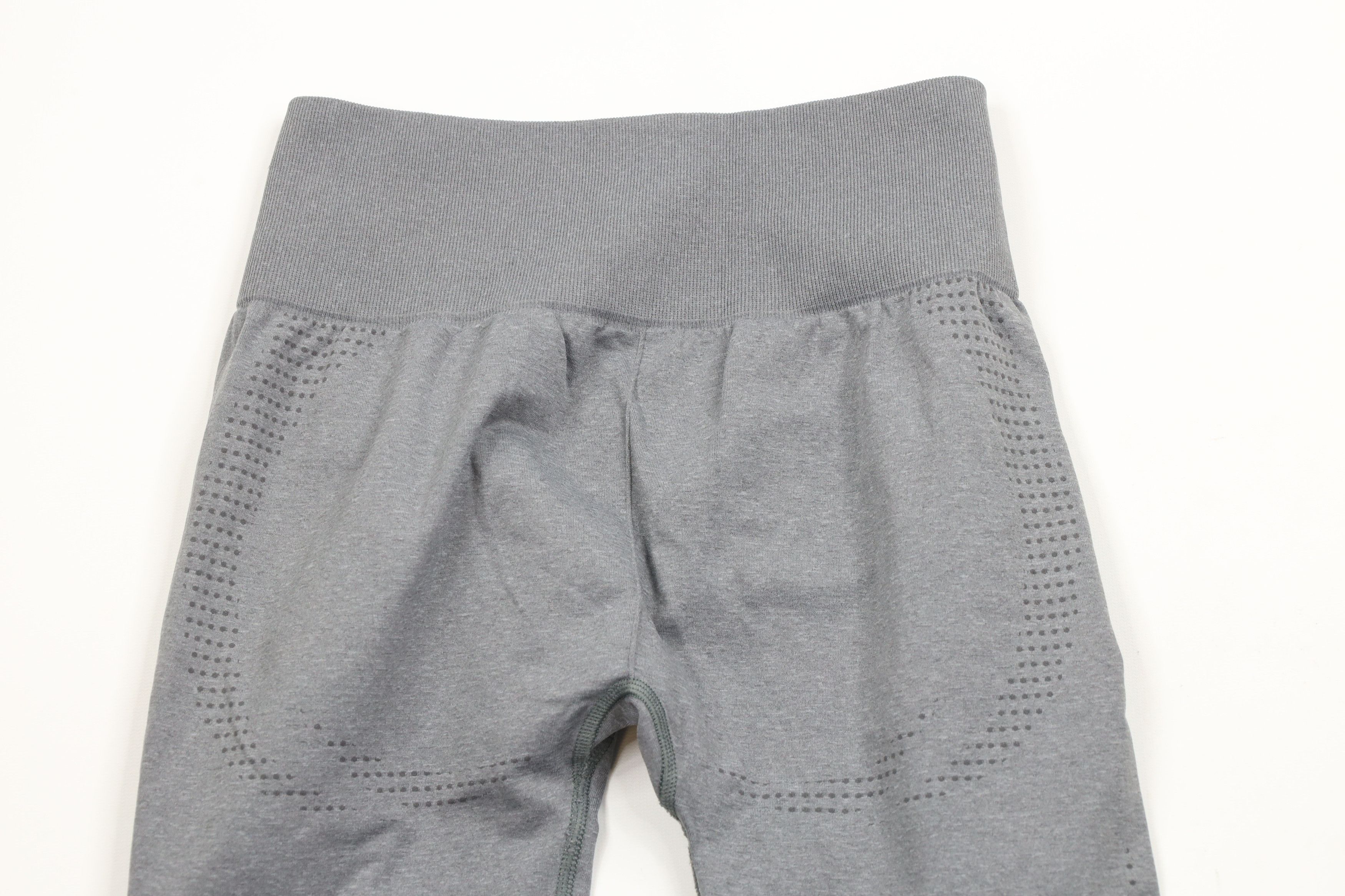 Gymshark × Vintage Gymshark Seamless Spandex Gym Training Pants Heather Gray Size 24" / US 00 / IT 34 - 7 Thumbnail