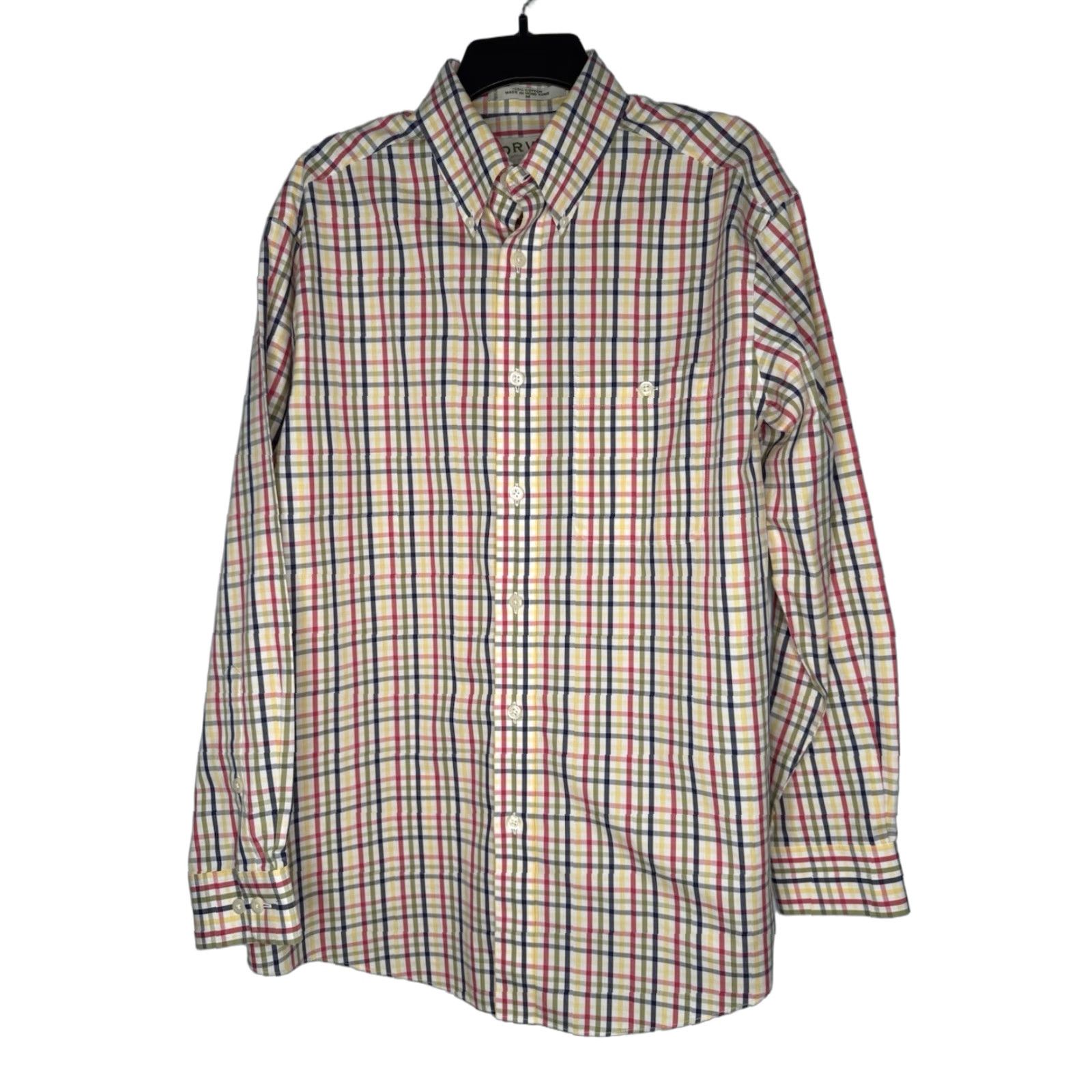 Orvis Orvis Button-Up Shirt Mens M Button-Down Collar Check Long Sleeve Multicolor Cotton Size 40R - 1 Thumbnail