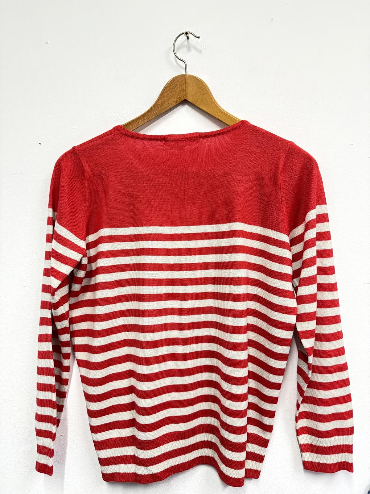 Other M&S Woman Red and White Striped Knit Sweater UK Size 16 Size XL / US 12-14 / IT 48-50 - 4 Thumbnail
